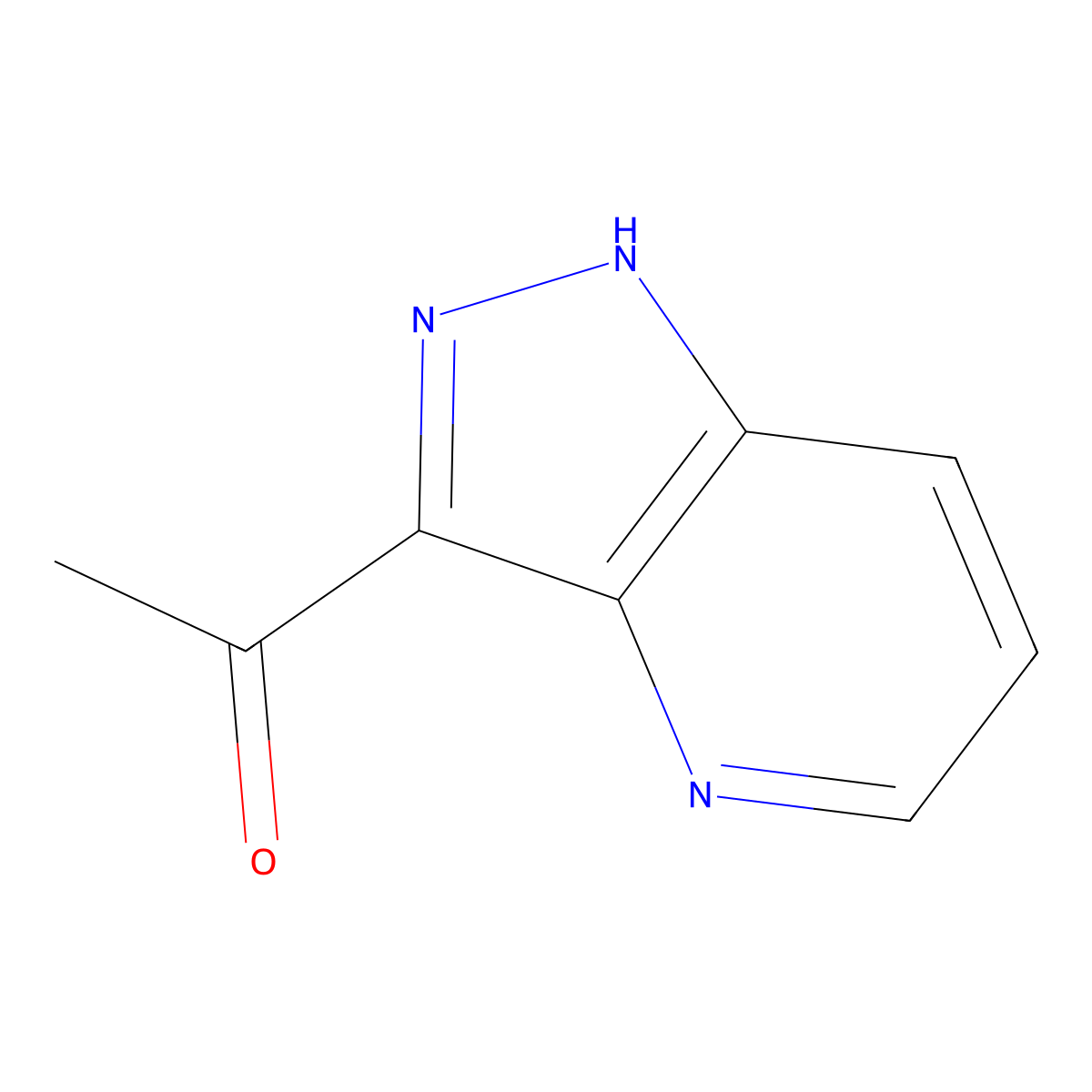 1-(1H-Pyrazolo[4,3-b]pyridin-3-yl)ethanone molecular structure, CAS 1211525-04-0