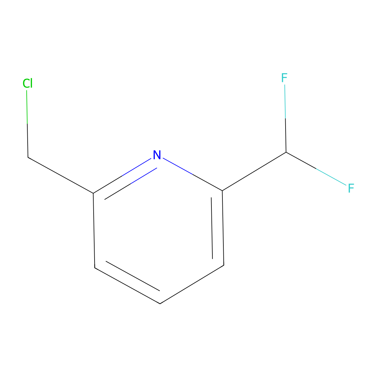 2-(Chloromethyl)-6-(difluoromethyl)pyridine molecular structure, CAS 1211525-99-3