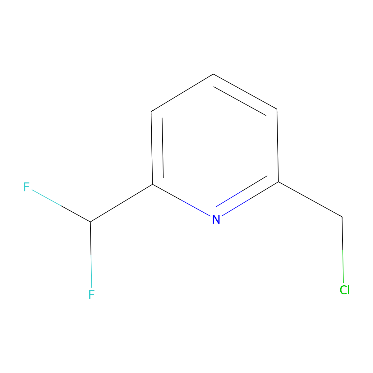 2-(Chloromethyl)-6-(difluoromethyl)pyridine molecular structure, CAS 1211525-99-3