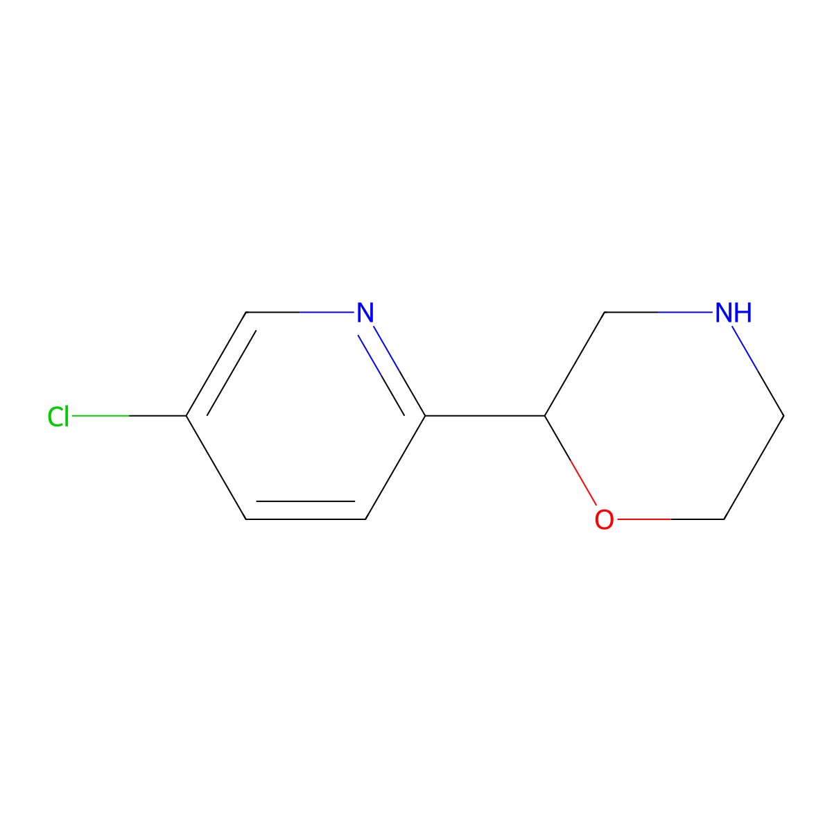 2-(5-Chloropyridin-2-yl)morpholine molecular structure, CAS 1211526-64-5
