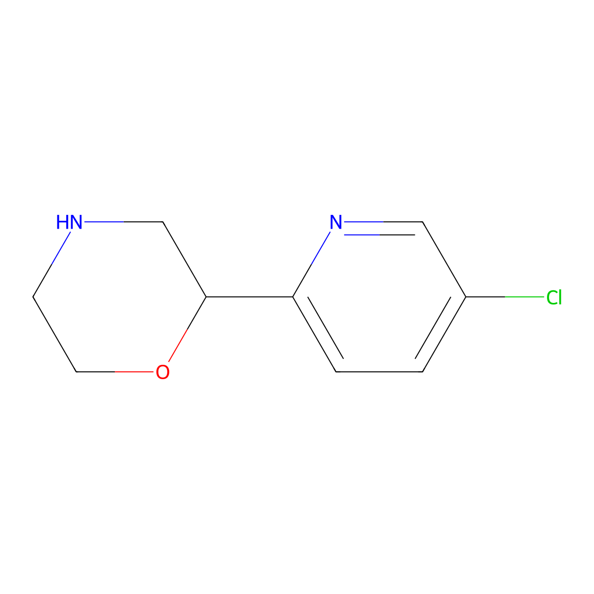 2-(5-Chloropyridin-2-yl)morpholine molecular structure, CAS 1211526-64-5
