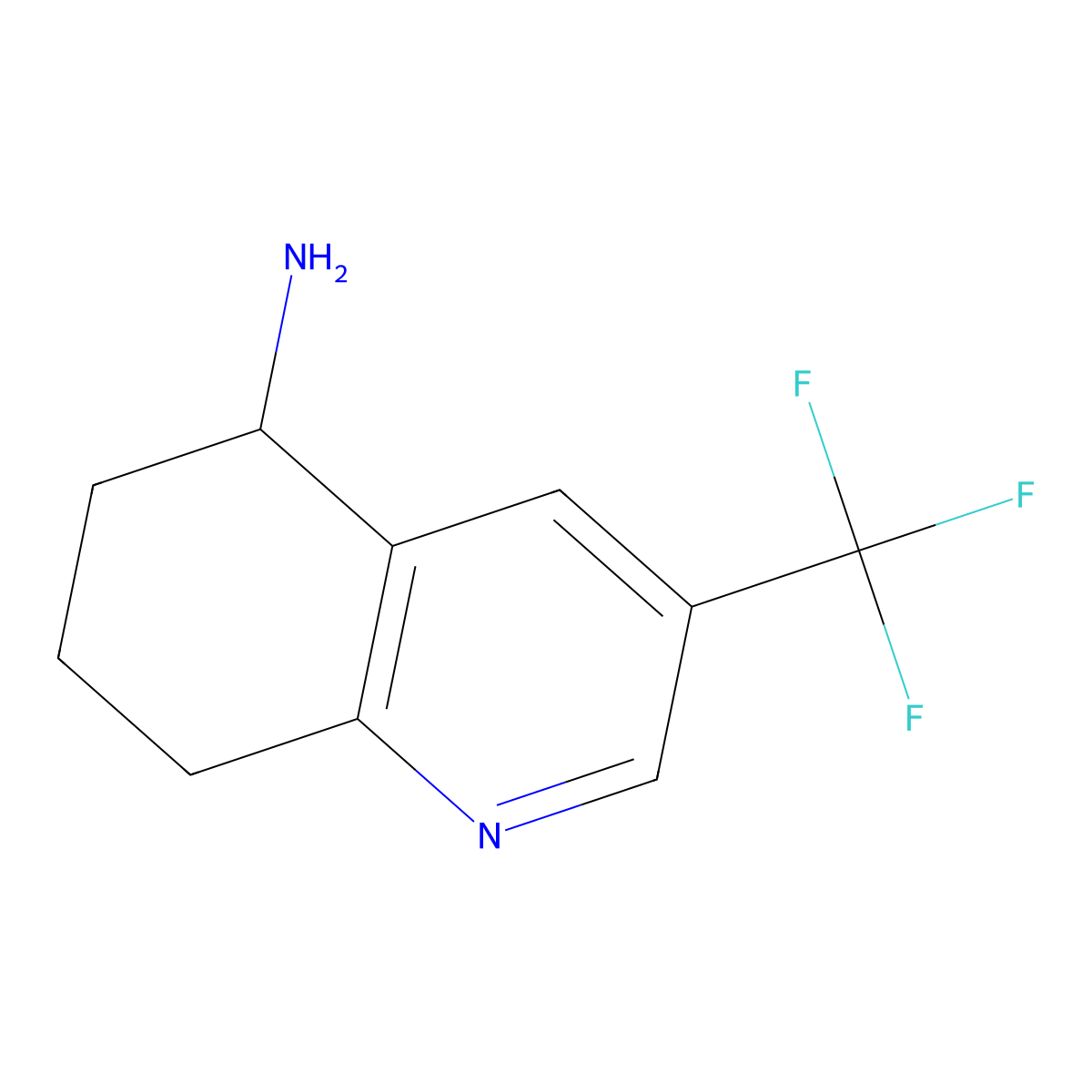 3-(Trifluoromethyl)-5,6,7,8-tetrahydroquinolin-5-amine molecular structure, CAS 1211526-69-0