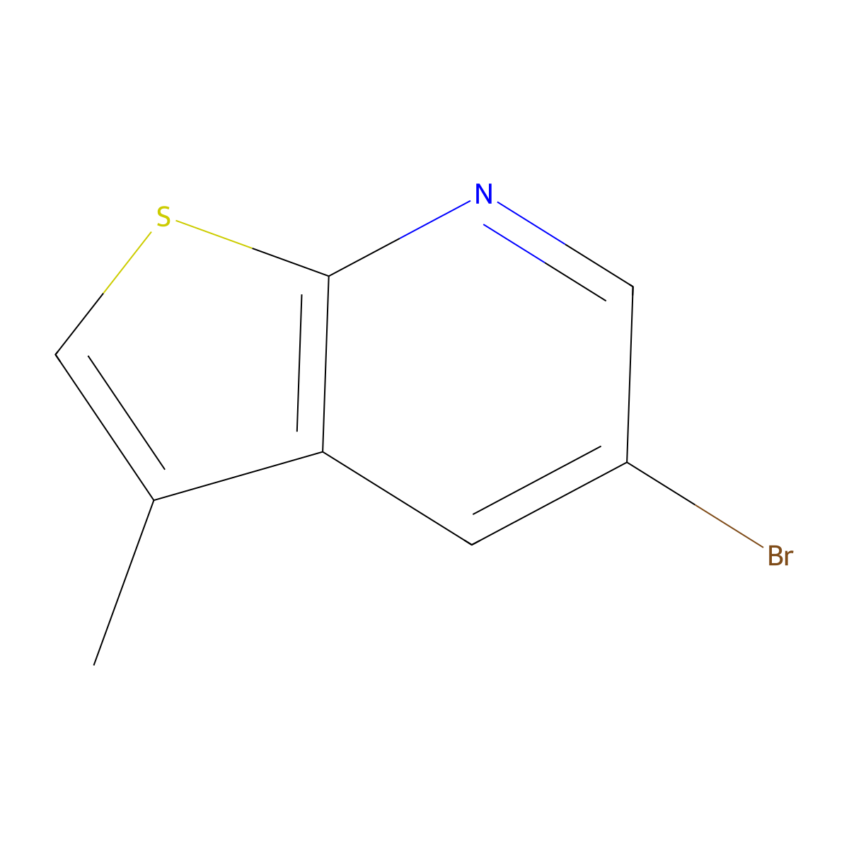 5-Bromo-3-methylthieno[2,3-b]pyridine molecular structure, CAS 1211526-73-6