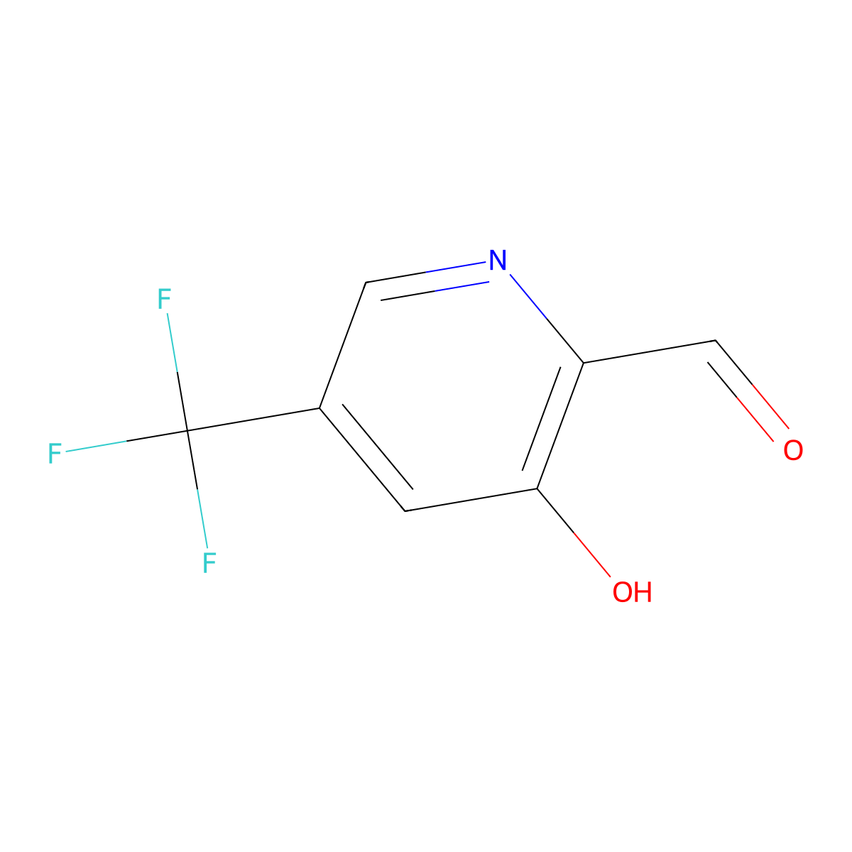 3-Hydroxy-5-(trifluoromethyl)picolinaldehyde molecular structure, CAS 1211528-13-0