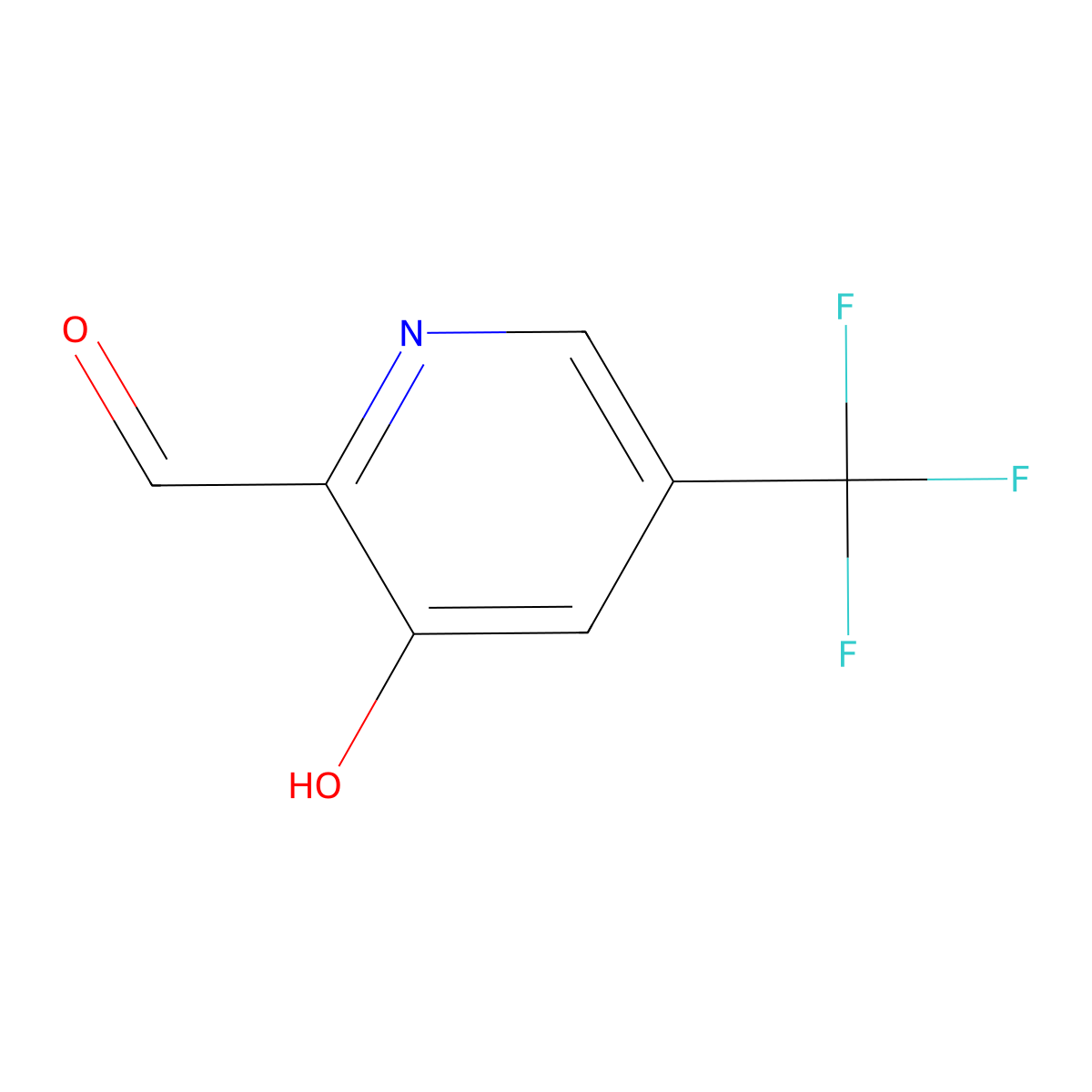3-Hydroxy-5-(trifluoromethyl)picolinaldehyde molecular structure, CAS 1211528-13-0