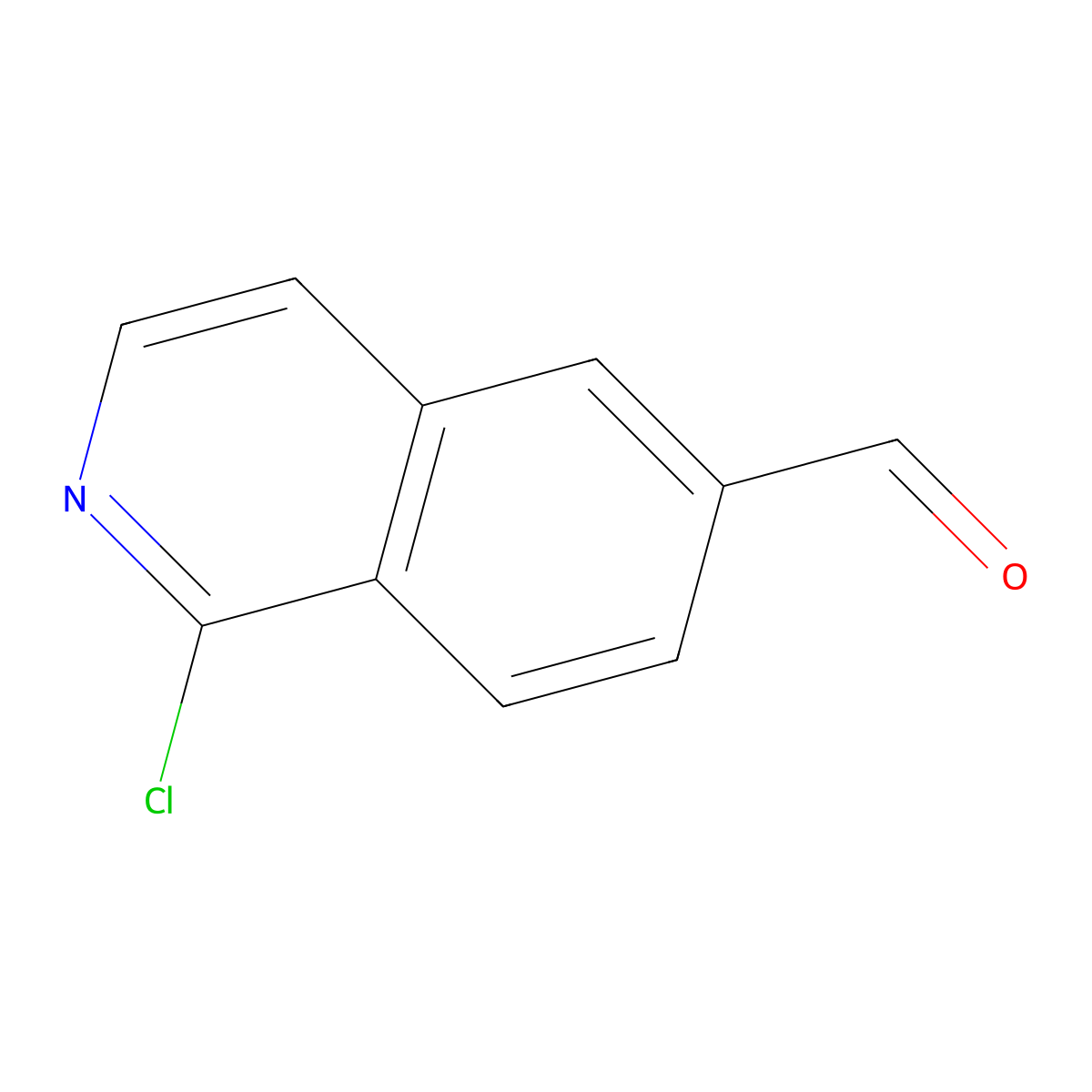 1-Chloroisoquinoline-6-carbaldehyde molecular structure, CAS 1211528-19-6