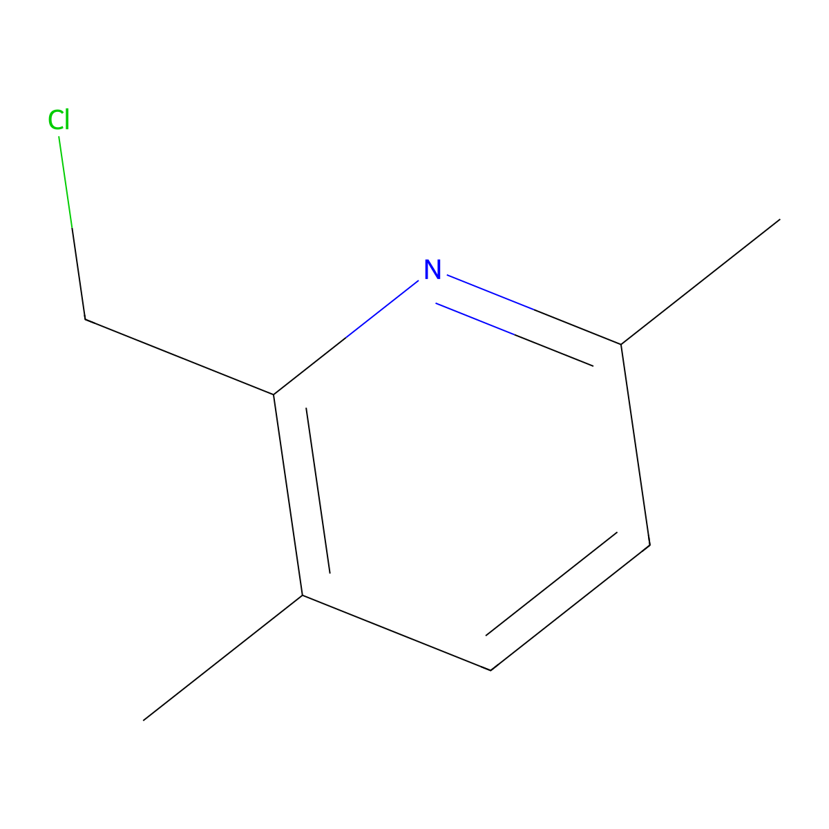 2-(Chloromethyl)-3,6-dimethylpyridine molecular structure, CAS 1211528-35-6