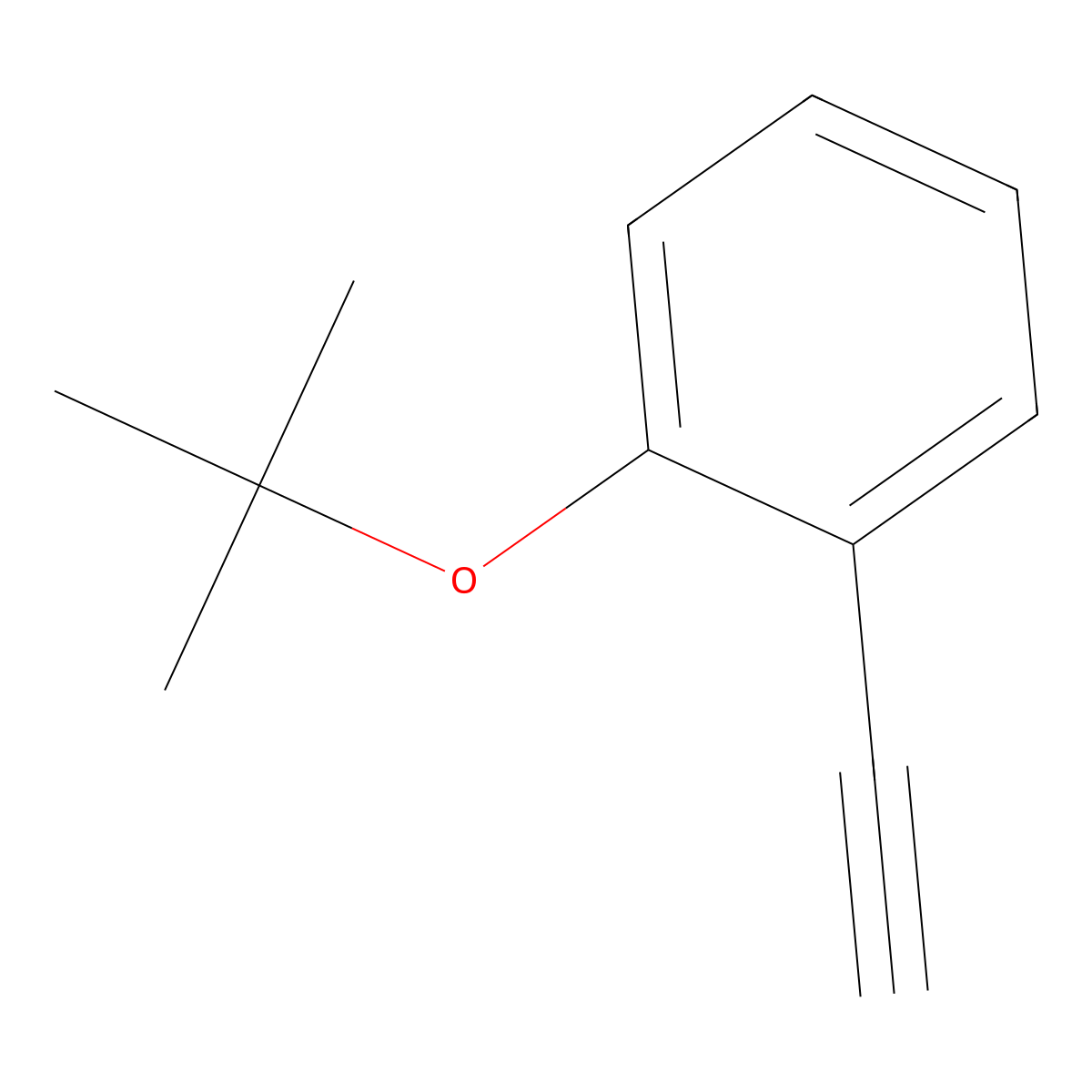 1-(tert-Butoxy)-2-ethynylbenzene molecular structure, CAS 1211528-65-2
