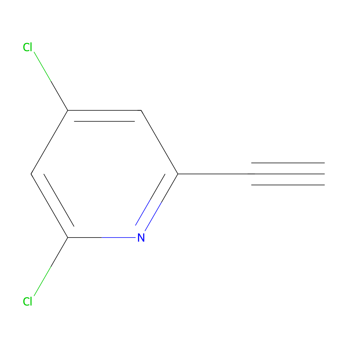 2,4-Dichloro-6-ethynylpyridine molecular structure, CAS 1211528-70-9