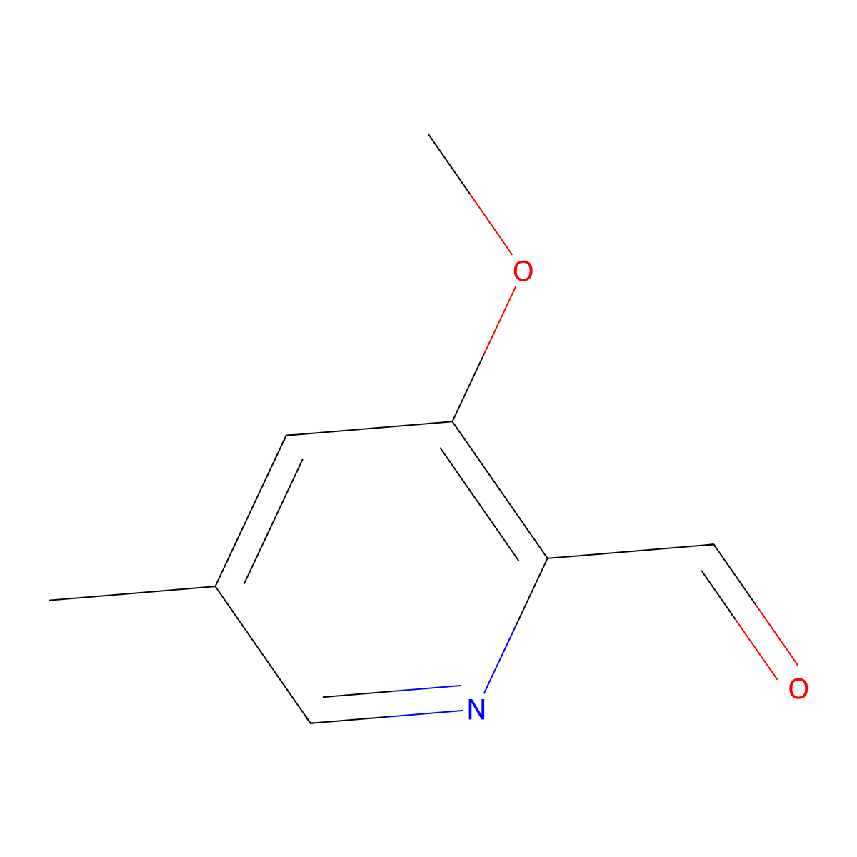 3-Methoxy-5-methylpicolinaldehyde molecular structure, CAS 1211528-72-1