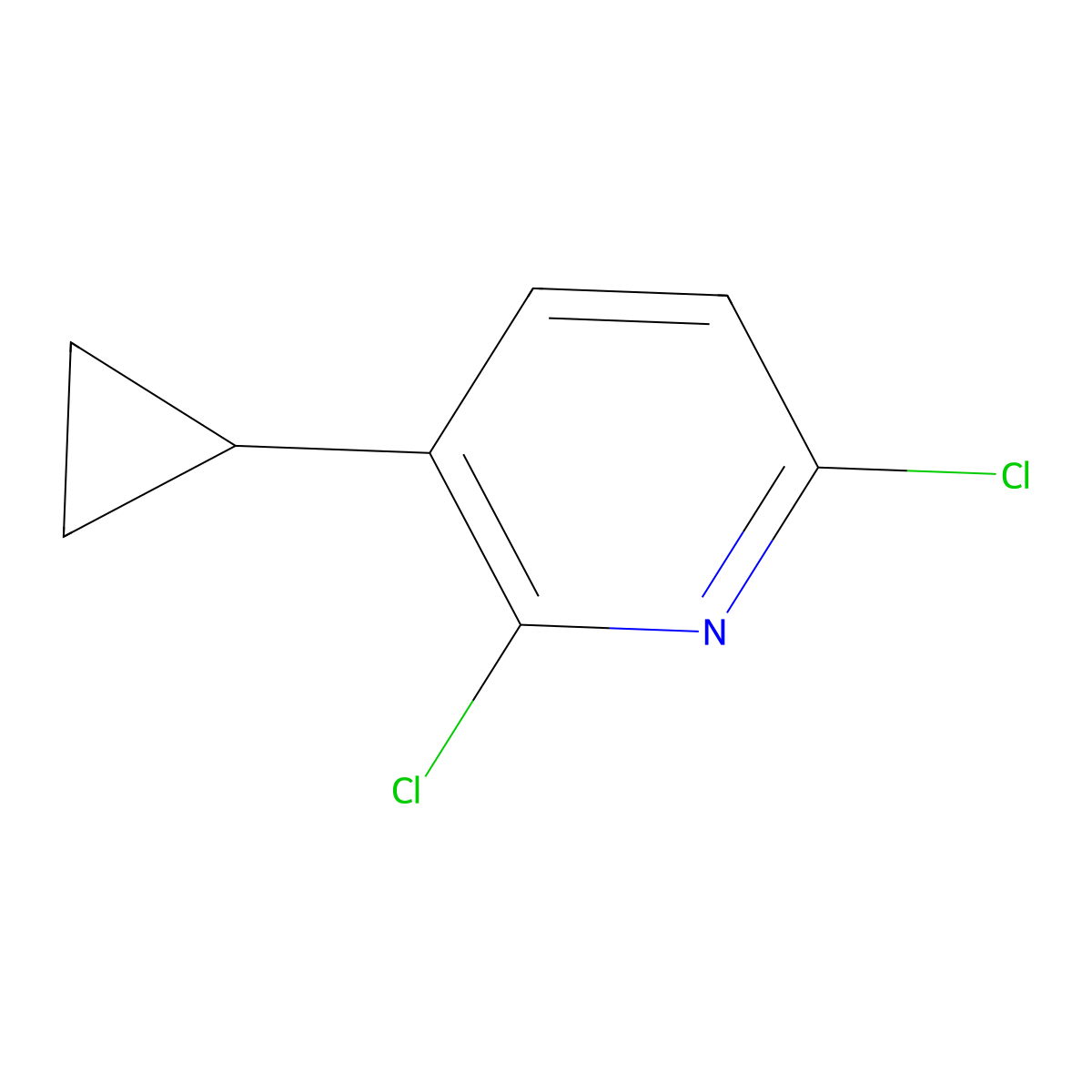 2,6-Dichloro-3-cyclopropylpyridine molecular structure, CAS 1211529-21-3
