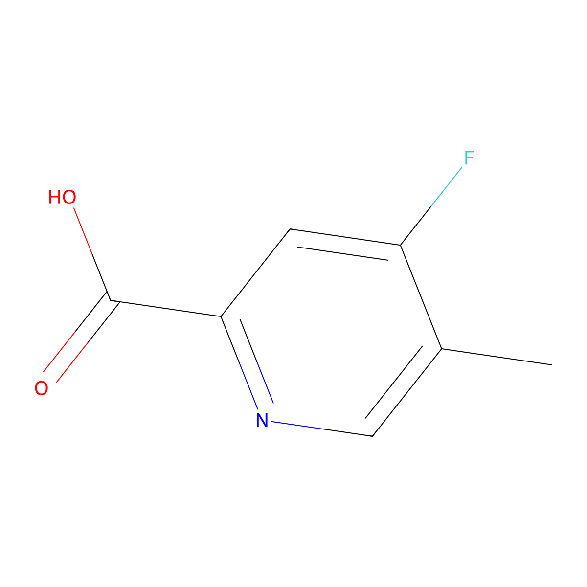 4-Fluoro-5-methylpicolinic acid molecular structure, CAS 1211530-15-2