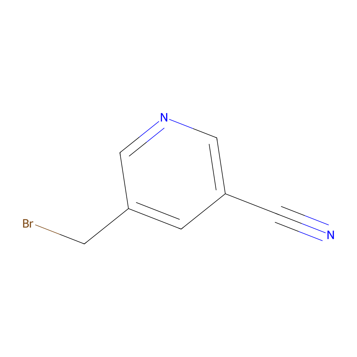 5-(Bromomethyl)nicotinonitrile molecular structure, CAS 1211530-54-9