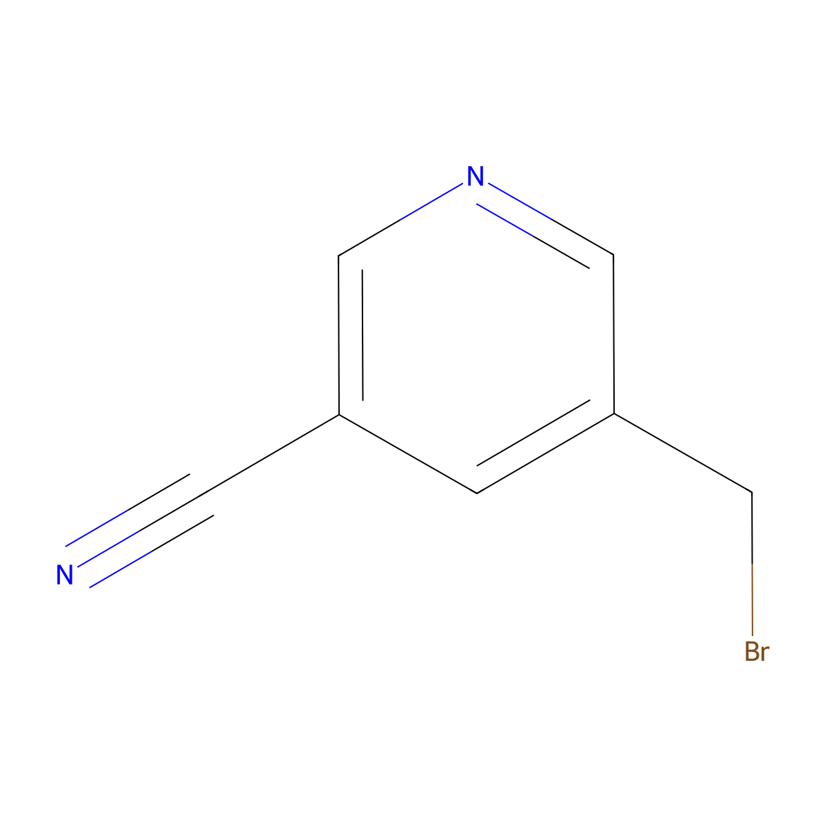 5-(Bromomethyl)nicotinonitrile molecular structure, CAS 1211530-54-9