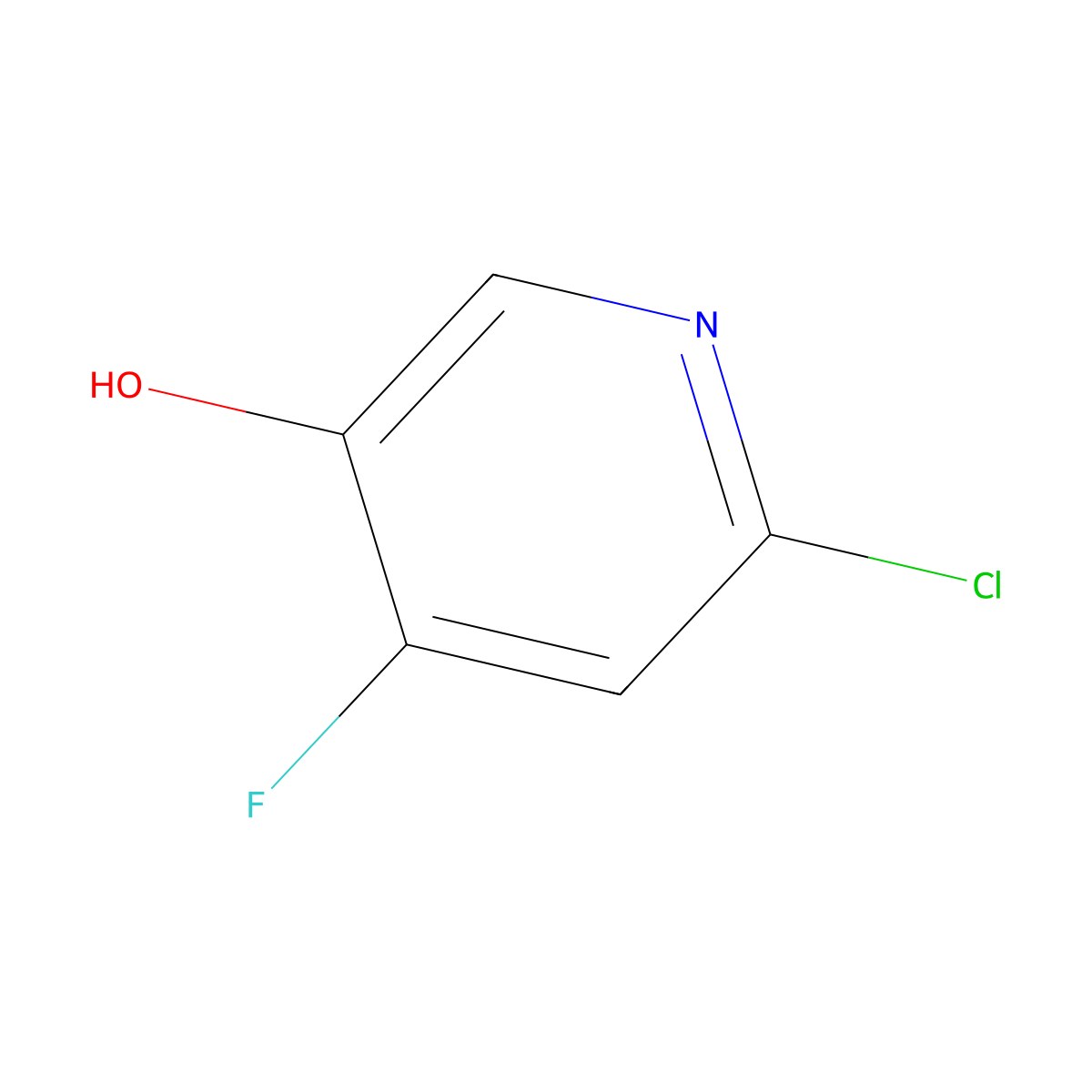 6-Chloro-4-fluoropyridin-3-ol molecular structure, CAS 1211530-63-0