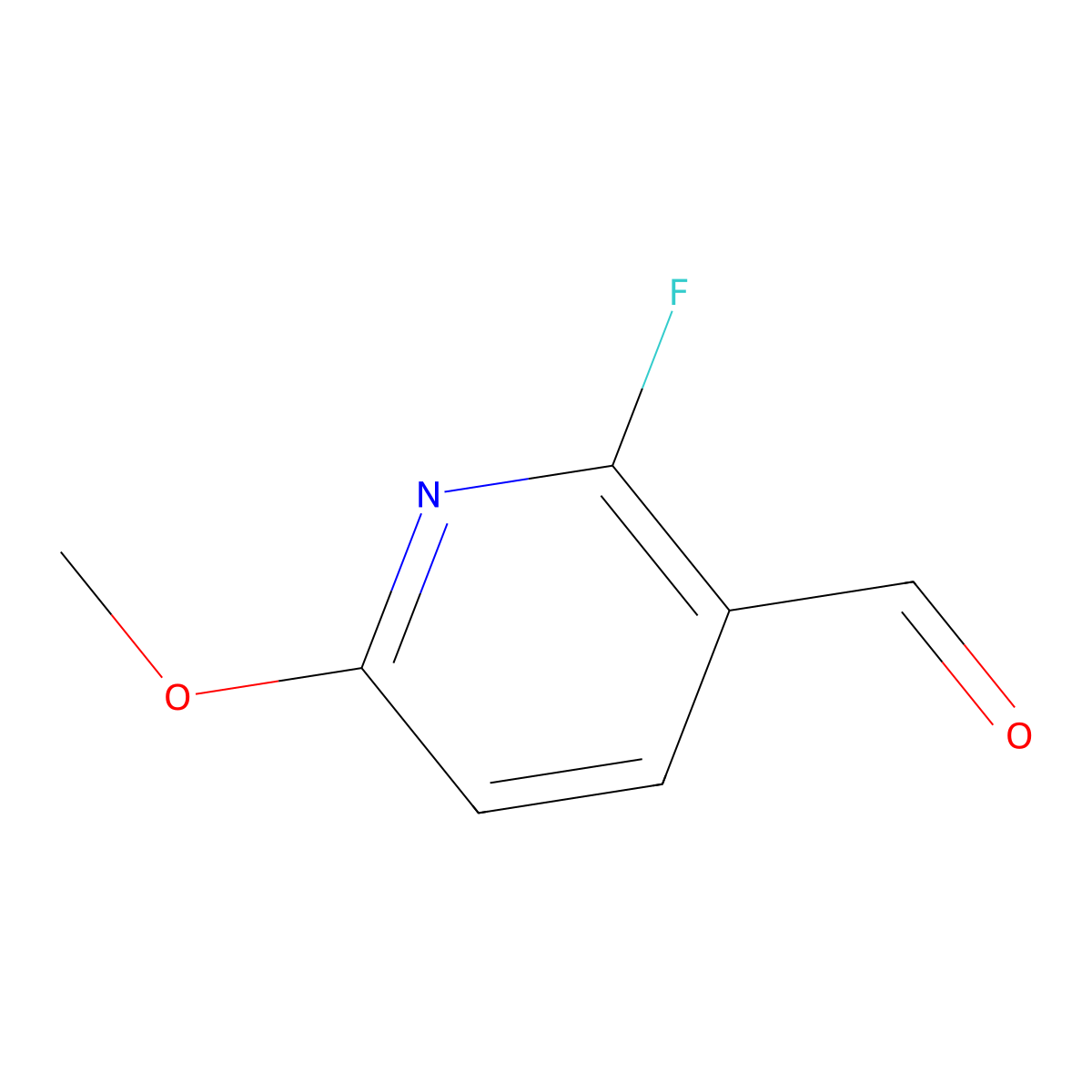 2-Fluoro-6-methoxynicotinaldehyde molecular structure, CAS 1211530-70-9