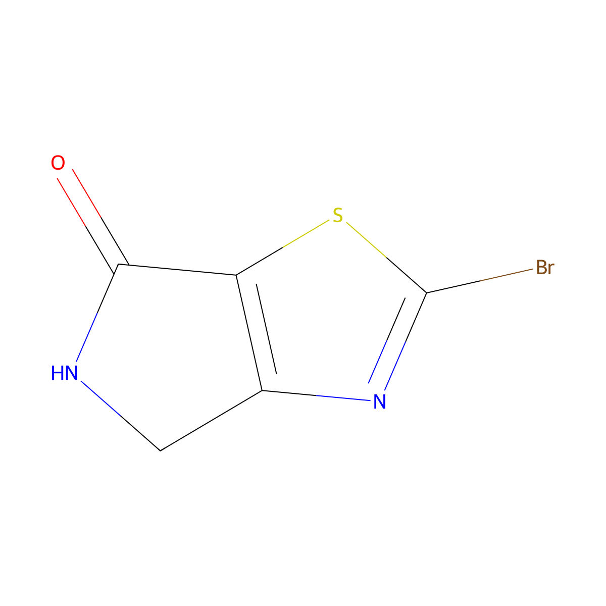 2-Bromo-4H-pyrrolo[3,4-d]thiazol-6(5H)-one molecular structure, CAS 1211531-11-1