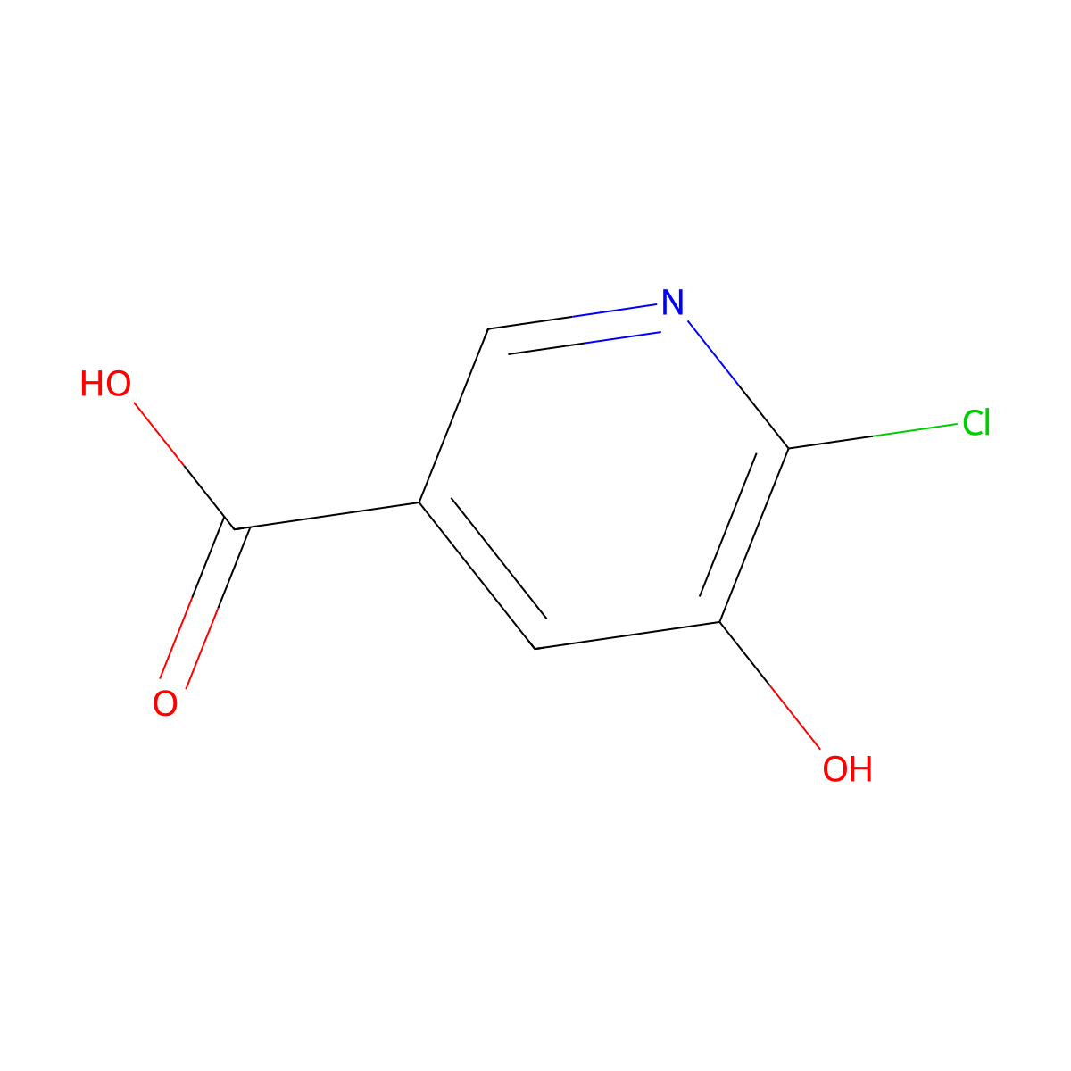 6-Chloro-5-hydroxynicotinic acid molecular structure, CAS 1211531-26-8