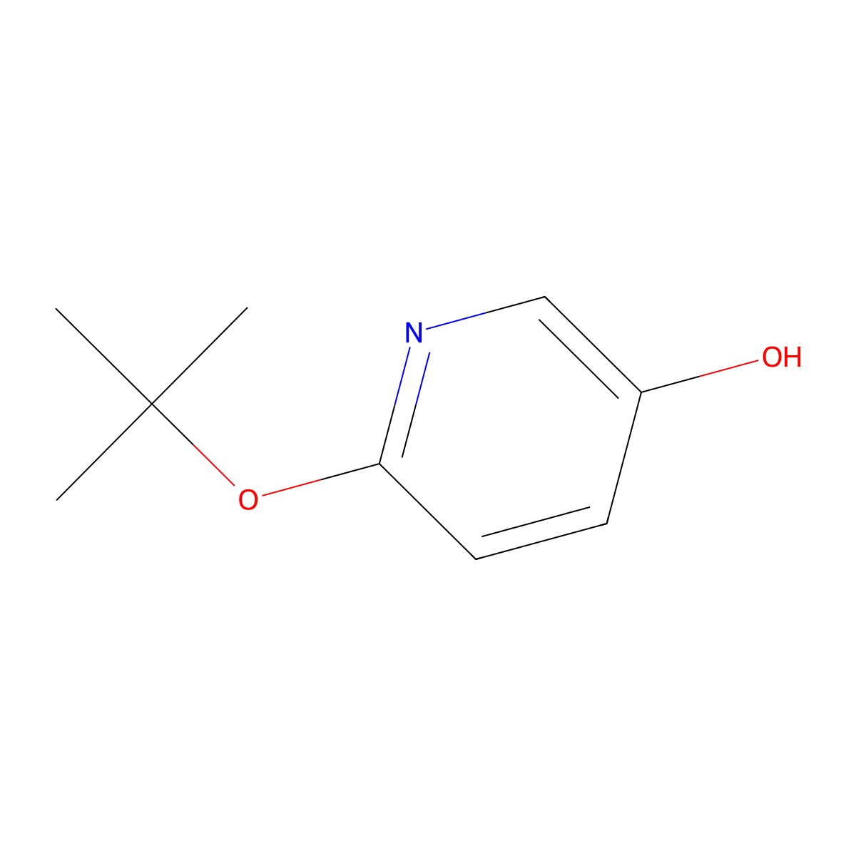 6-Tert-butoxypyridin-3-OL molecular structure, CAS 1211532-35-2
