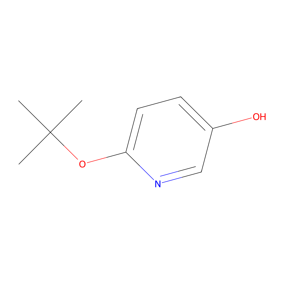 6-Tert-butoxypyridin-3-OL molecular structure, CAS 1211532-35-2