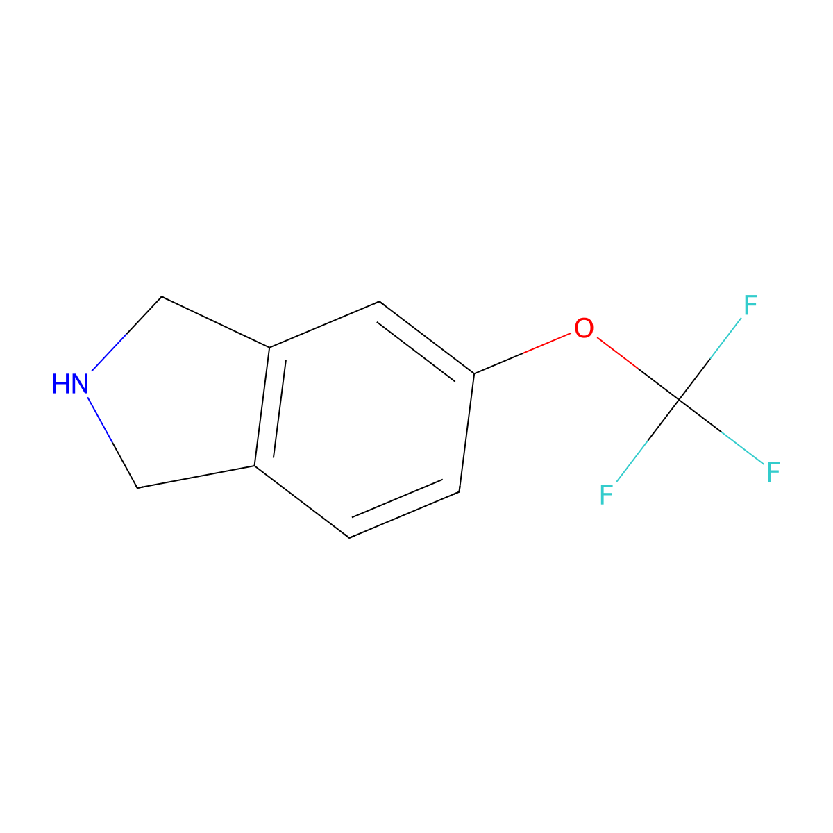 5-(trifluoromethoxy)-2,3-dihydro-1H-isoindole molecular structure, CAS 1211532-42-1