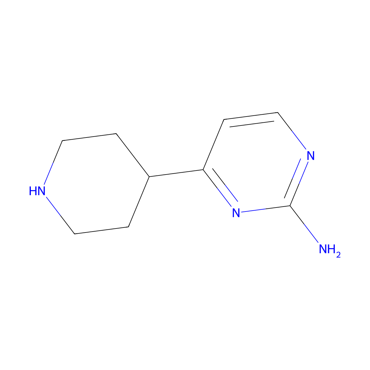 Piperidin-4-yl-aminopyrimidine molecular structure, CAS 1211532-88-5