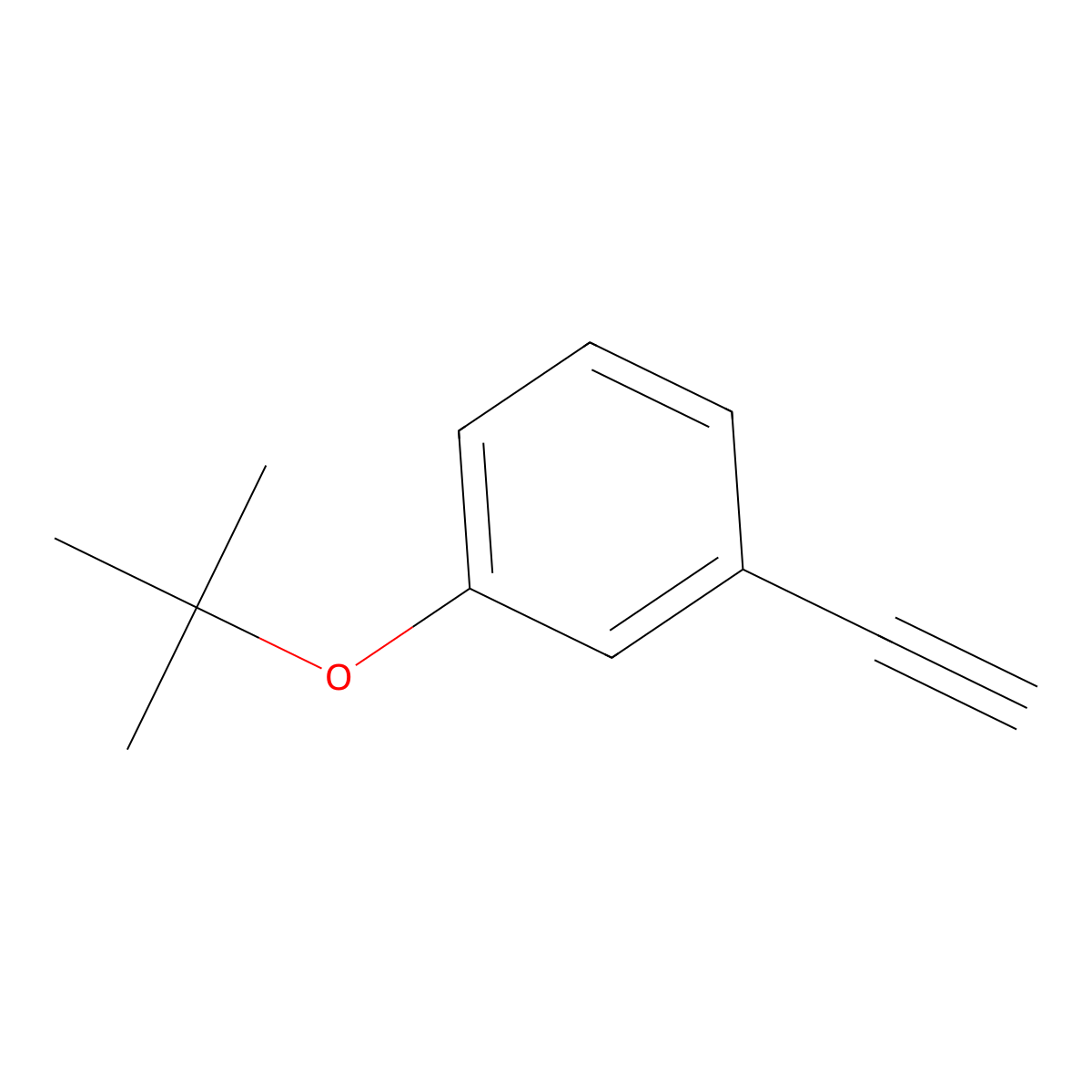 1-(1,1-Dimethylethoxy)-3-ethynylbenzene molecular structure, CAS 1211533-39-9