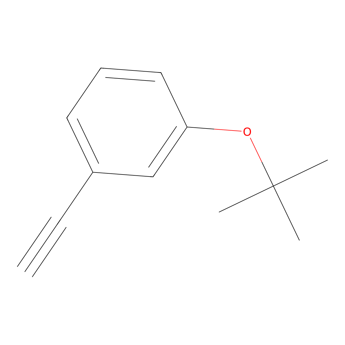 1-(1,1-Dimethylethoxy)-3-ethynylbenzene molecular structure, CAS 1211533-39-9