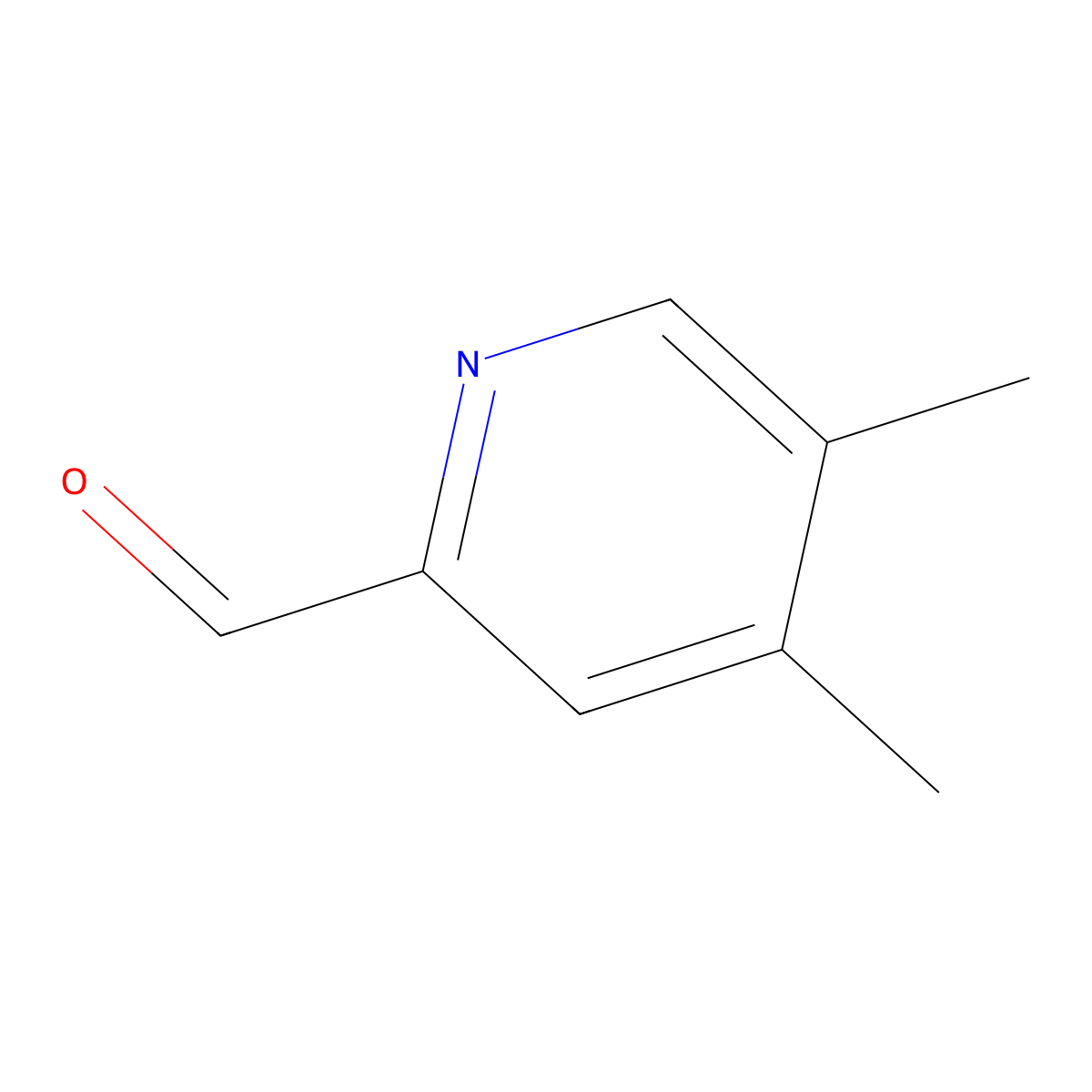 4,5-Dimethyl-2-pyridinecarboxaldehyde molecular structure, CAS 1211533-61-7