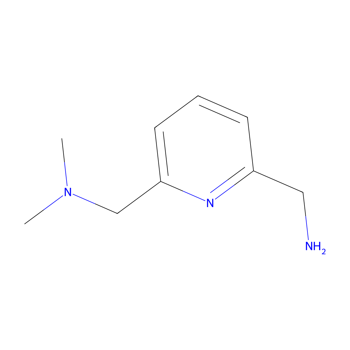 {6-[(Dimethylamino)methyl]pyridin-2-yl}methanamine molecular structure, CAS 1211533-86-6