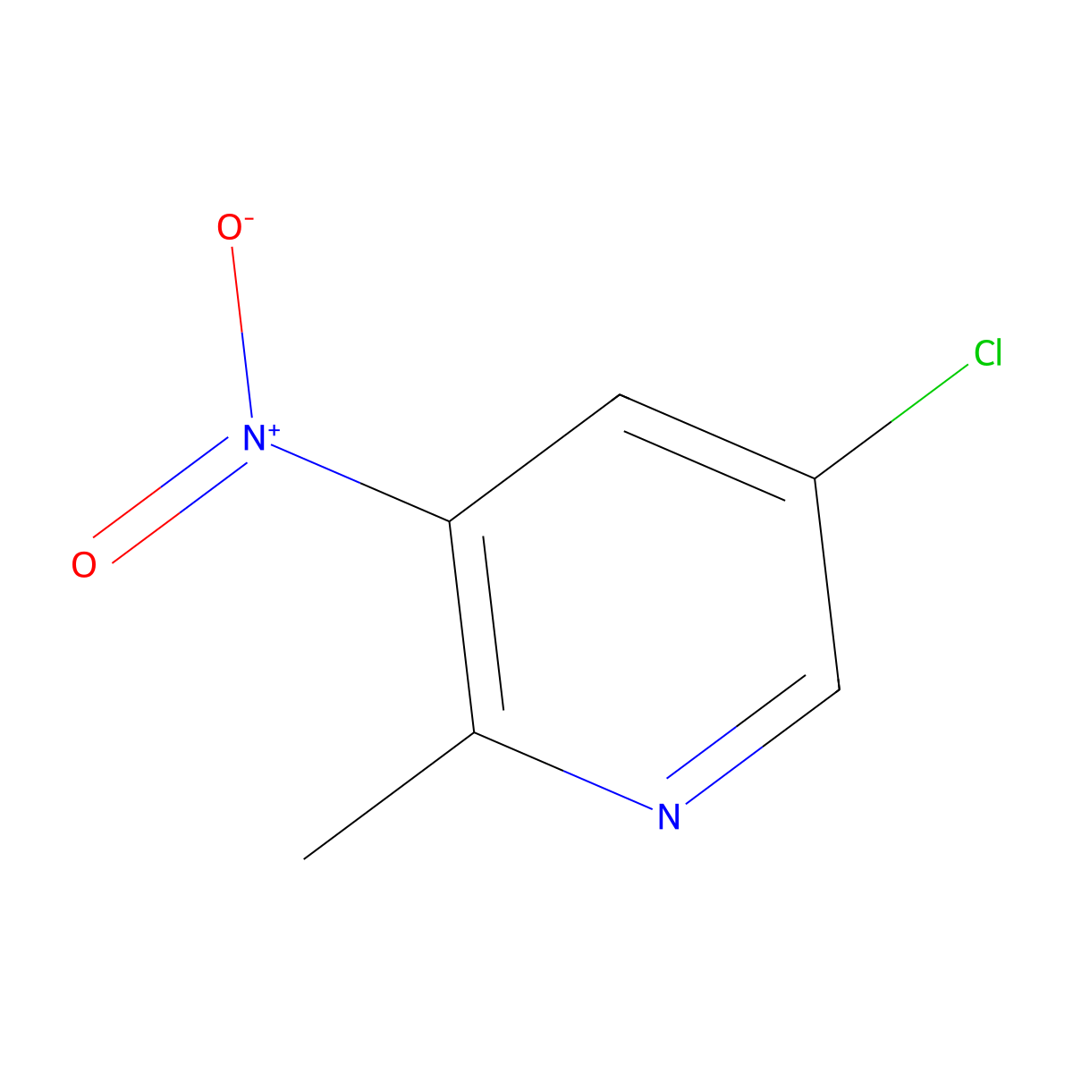 5-Chloro-2-methyl-3-nitropyridine molecular structure, CAS 1211533-93-5