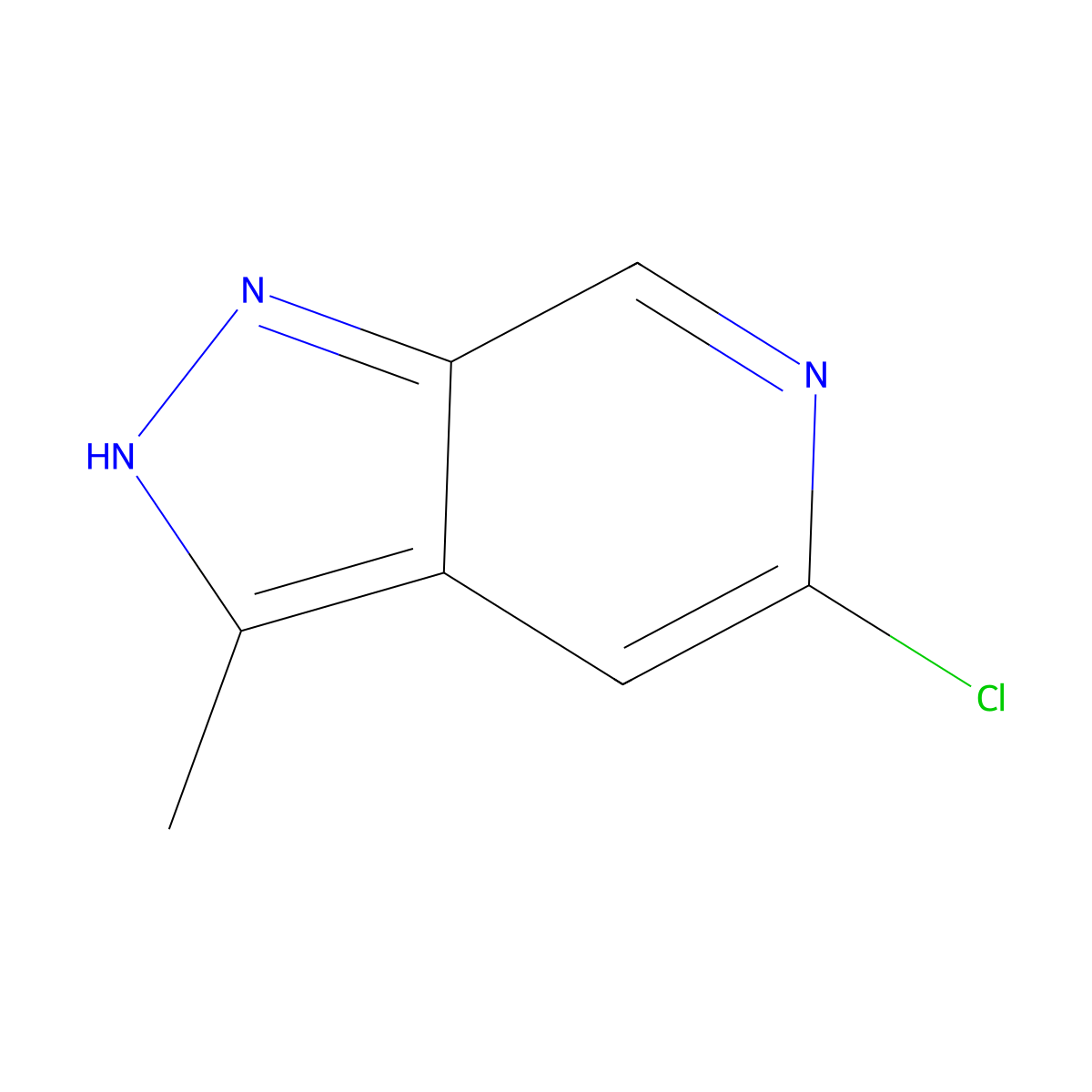 5-chloro-3-methyl-1H-pyrazolo[3,4-c]pyridine molecular structure, CAS 1211534-37-0