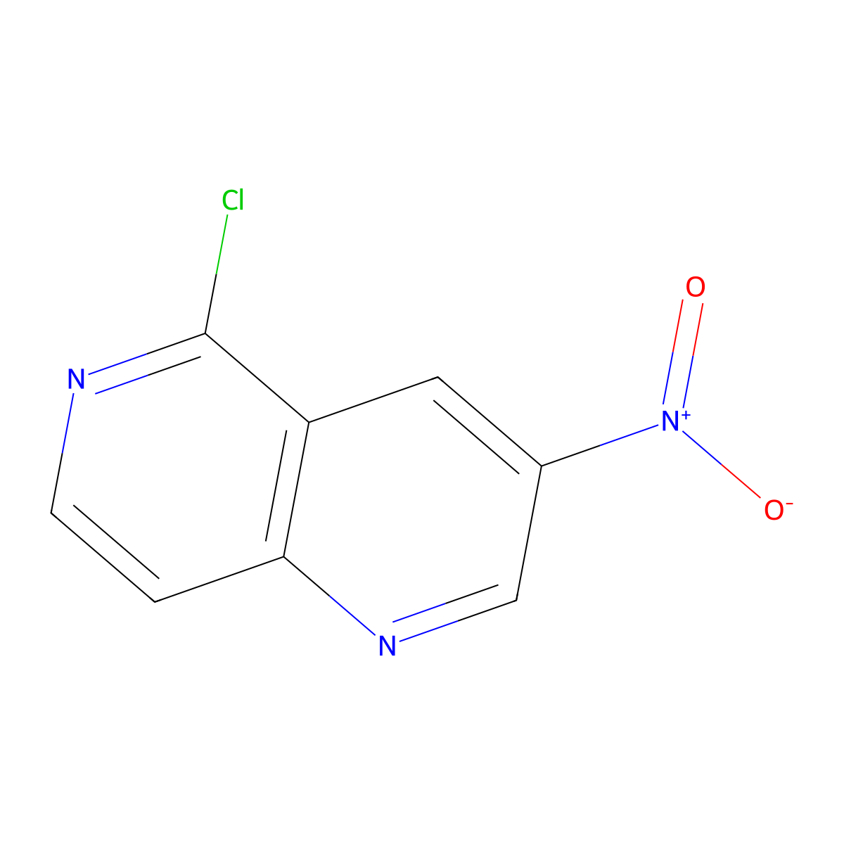 5-Chloro-3-nitro-1,6-naphthyridine molecular structure, CAS 1211534-54-1