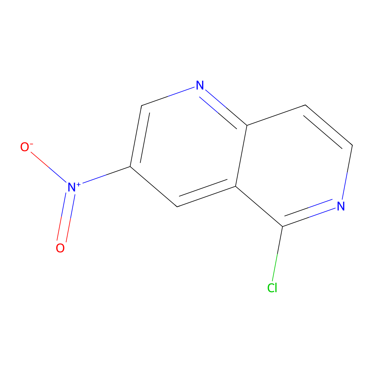 5-Chloro-3-nitro-1,6-naphthyridine molecular structure, CAS 1211534-54-1