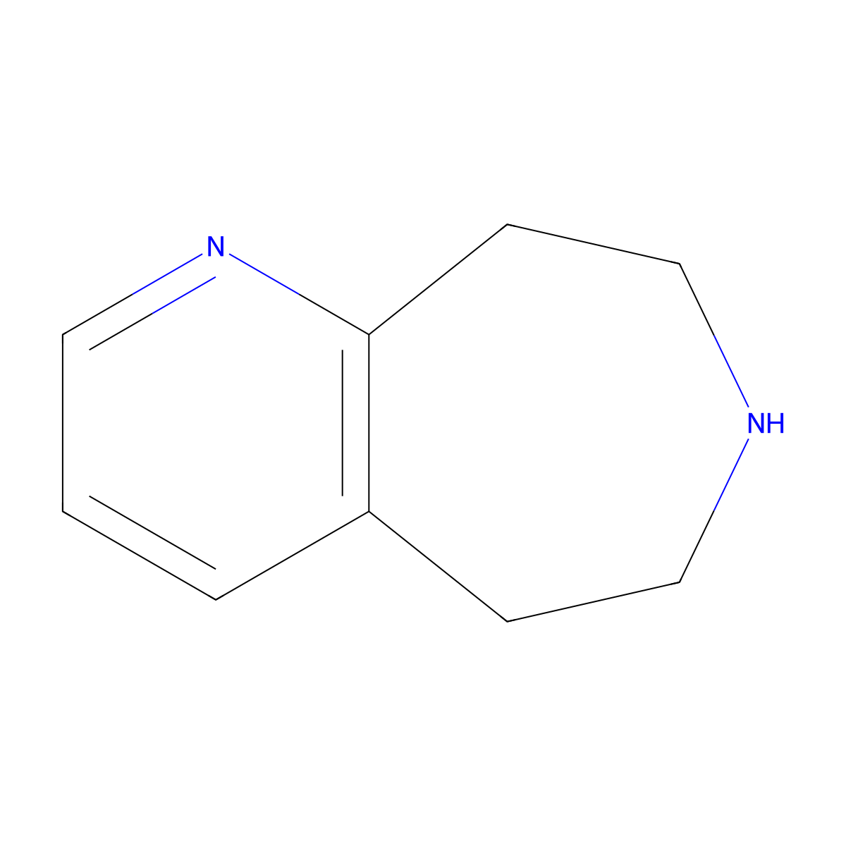 5H,6H,7H,8H,9H-Pyrido[2,3-D]azepine molecular structure, CAS 1211534-87-0