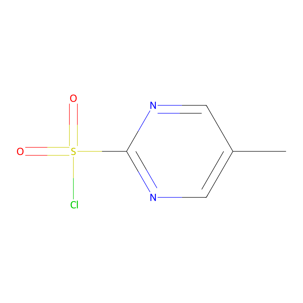 5-Methylpyrimidine-2-sulfonyl chloride molecular structure, CAS 1211535-52-2