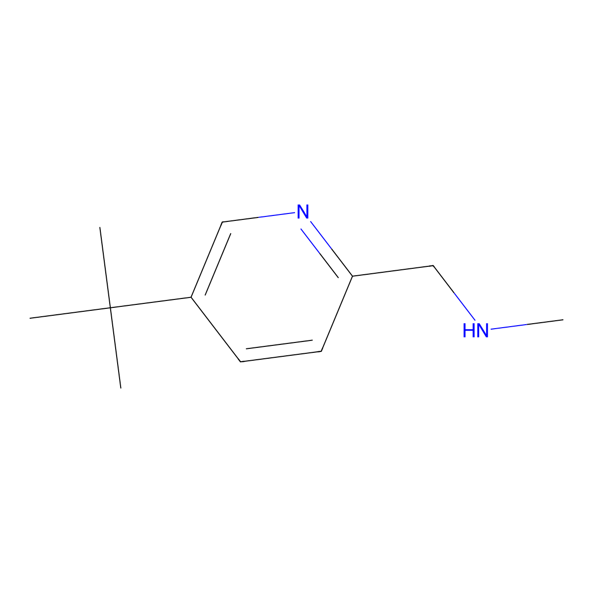[(5-Tert-butylpyridin-2-yl)methyl](methyl)amine molecular structure, CAS 1211536-20-7