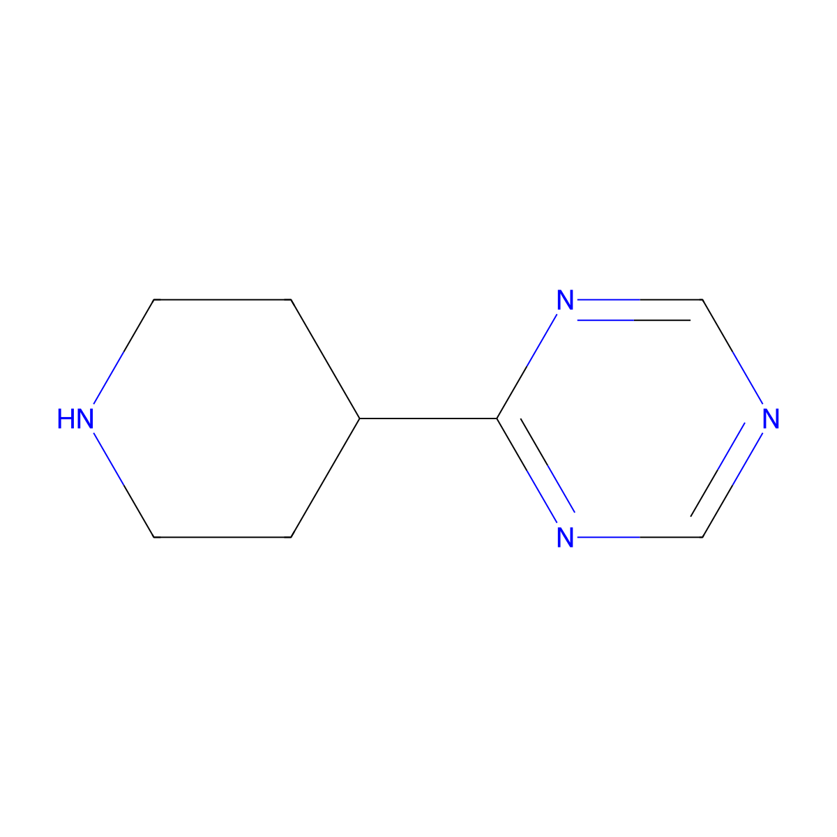 2-(Piperidin-4-yl)-1,3,5-triazine molecular structure, CAS 1211536-32-1