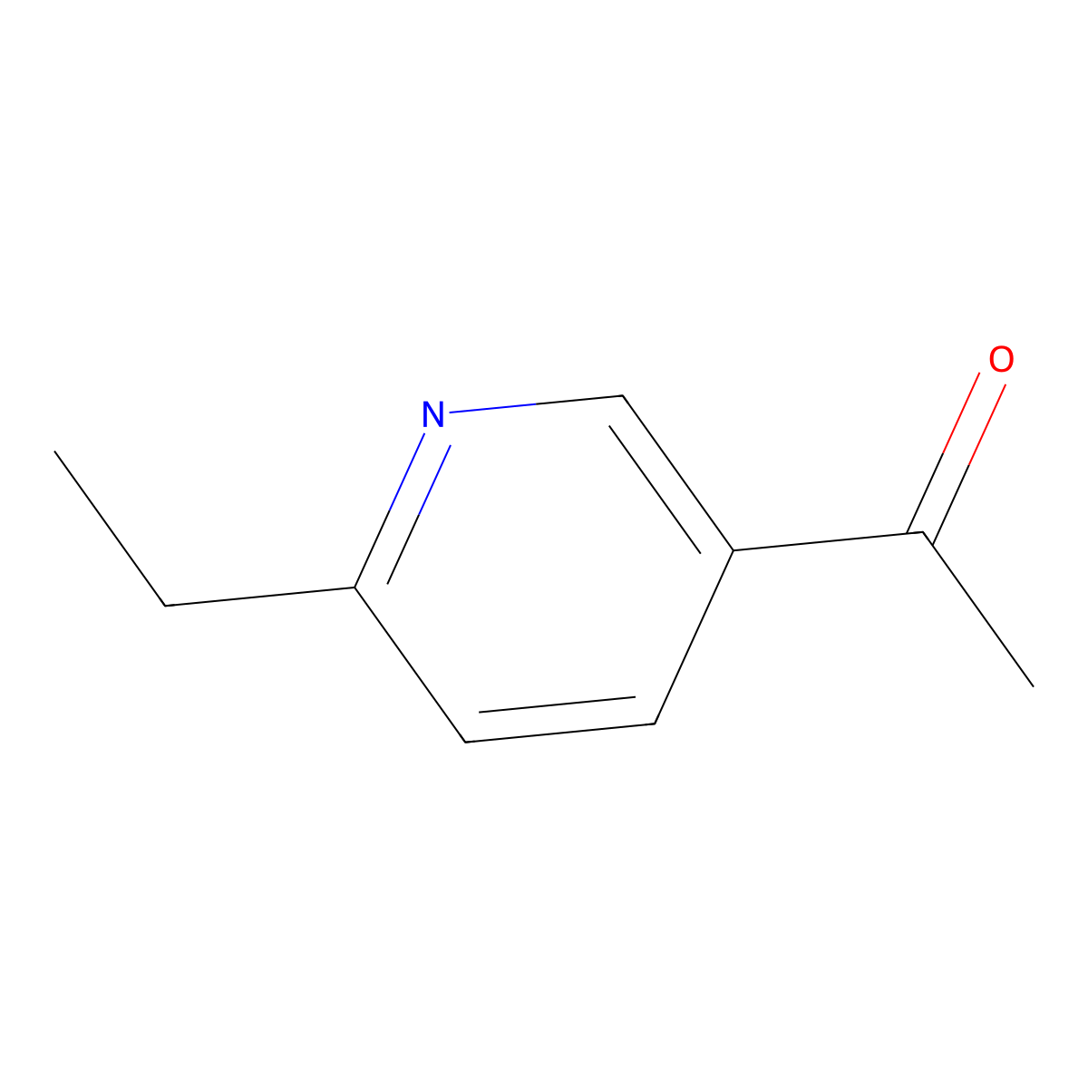 1-(6-Ethylpyridin-3-yl)ethanone molecular structure, CAS 1211536-35-4