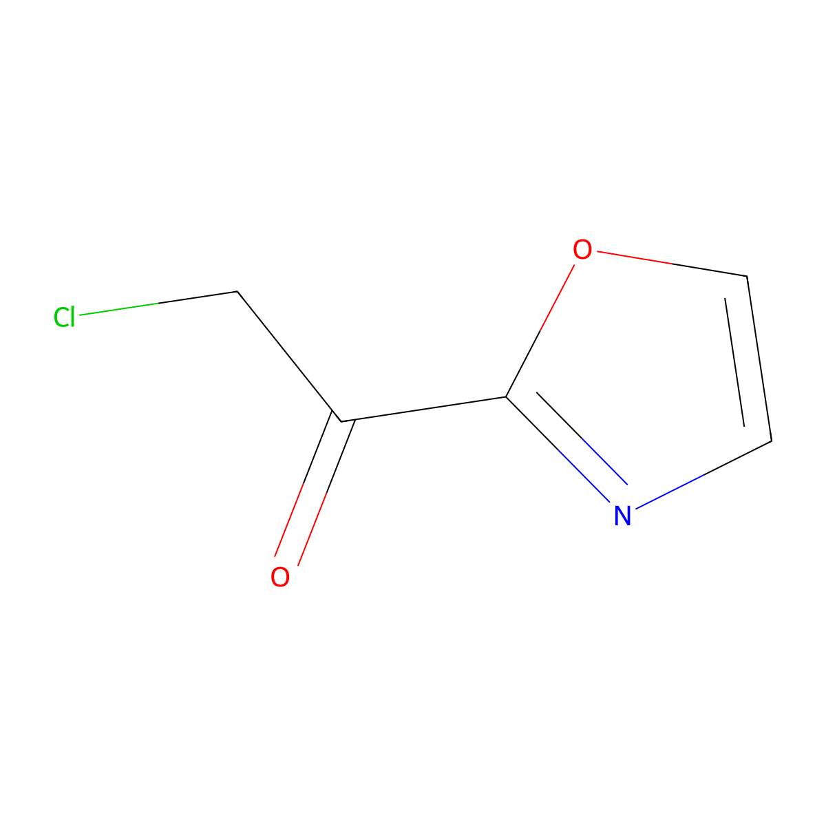 2-Chloro-1-oxazol-2-yl-ethanone molecular structure, CAS 1211536-43-4