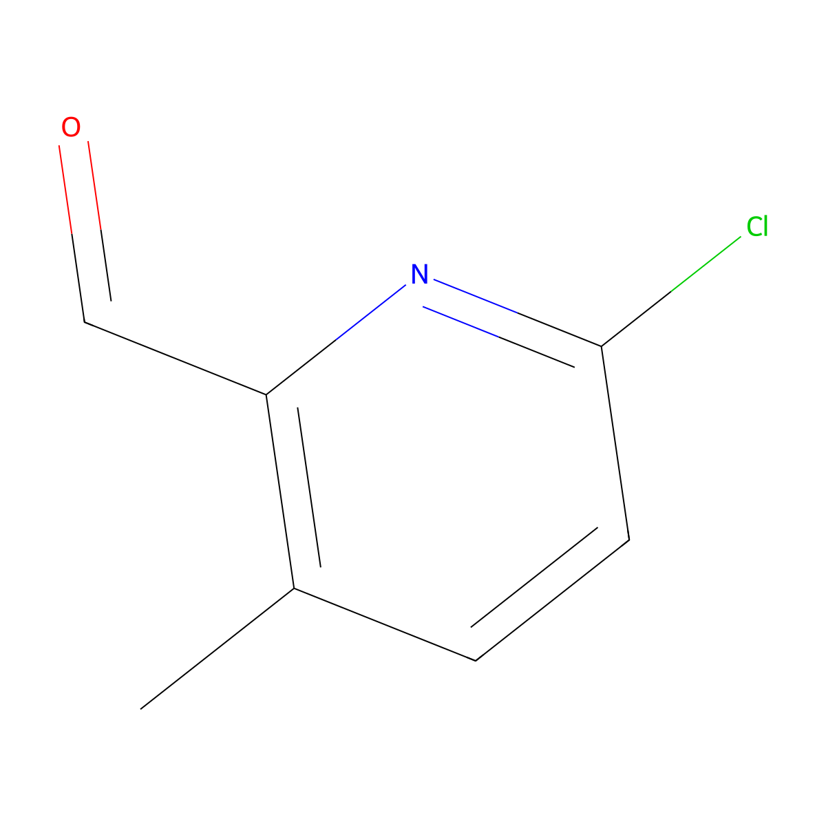 6-Chloro-3-Methylpicolinaldehyde molecular structure, CAS 1211537-07-3