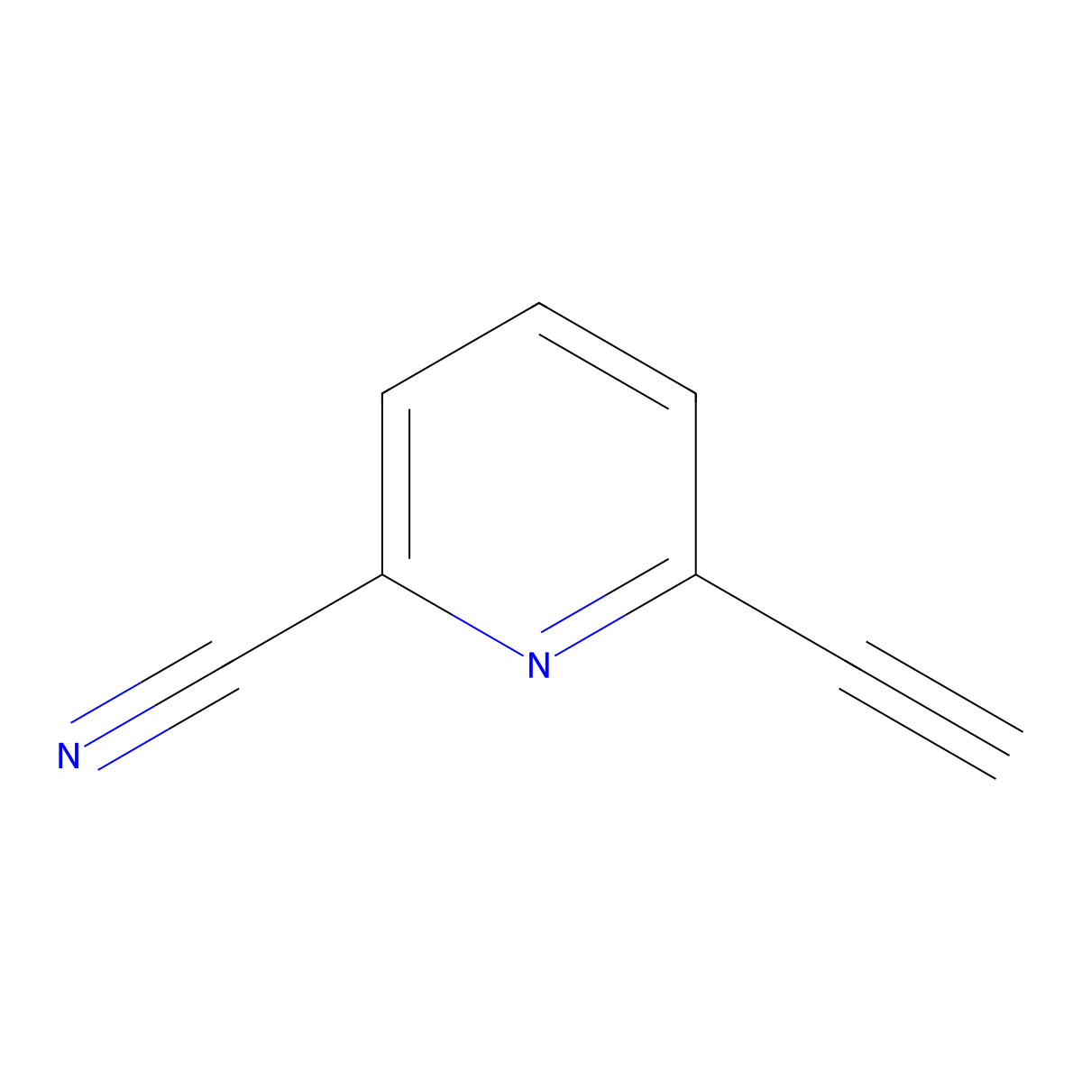 6-Ethynylpicolinonitrile molecular structure, CAS 1211537-36-8