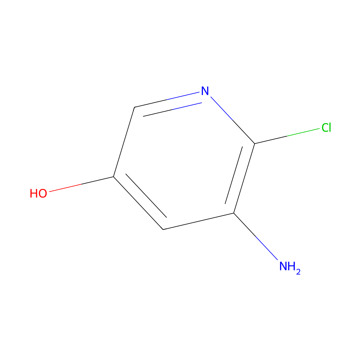 5-Amino-6-chloropyridin-3-OL molecular structure, CAS 1211537-54-0