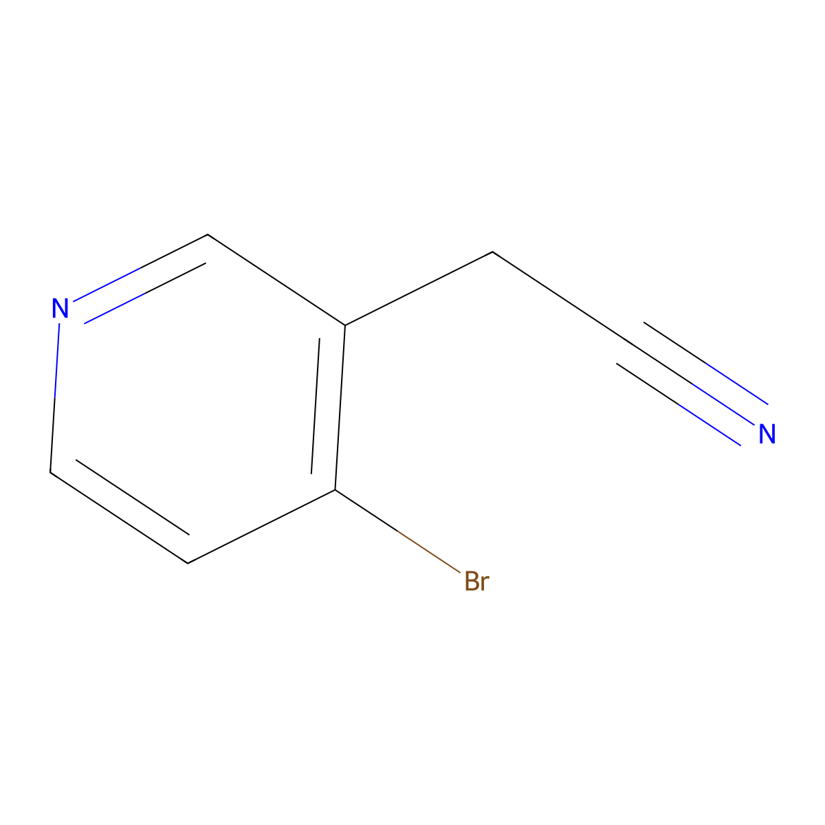 2-(4-Bromopyridin-3-YL)acetonitrile molecular structure, CAS 1211539-87-5
