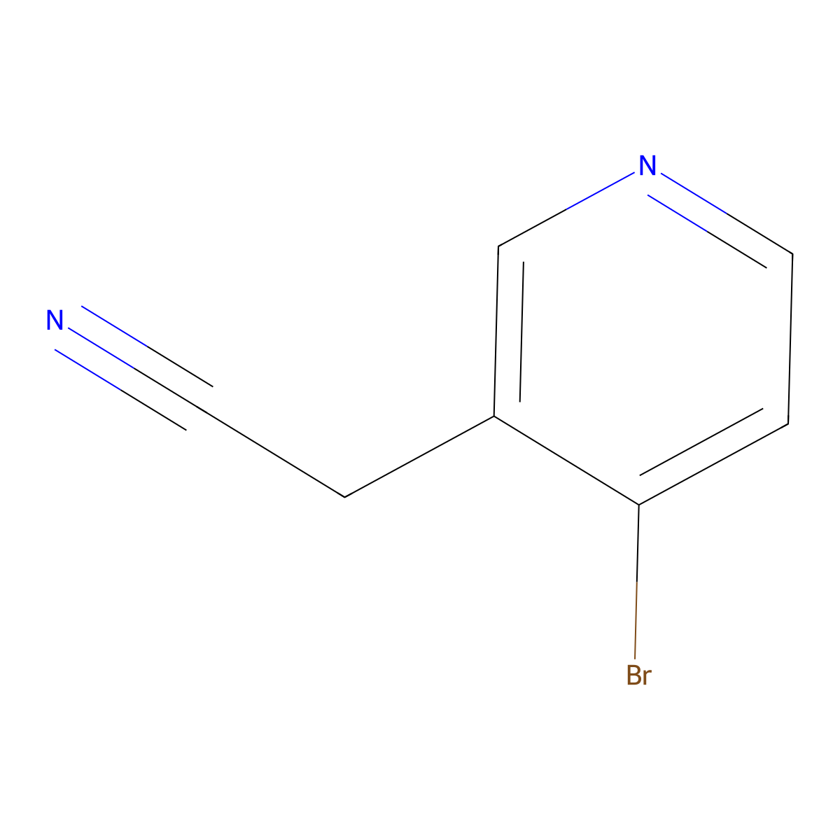 2-(4-Bromopyridin-3-YL)acetonitrile molecular structure, CAS 1211539-87-5
