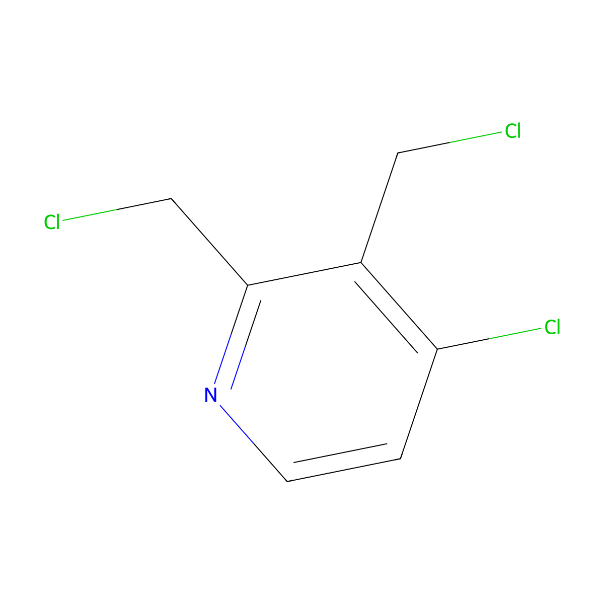 4-Chloro-2,3-bis(chloromethyl)pyridine molecular structure, CAS 1211540-02-1