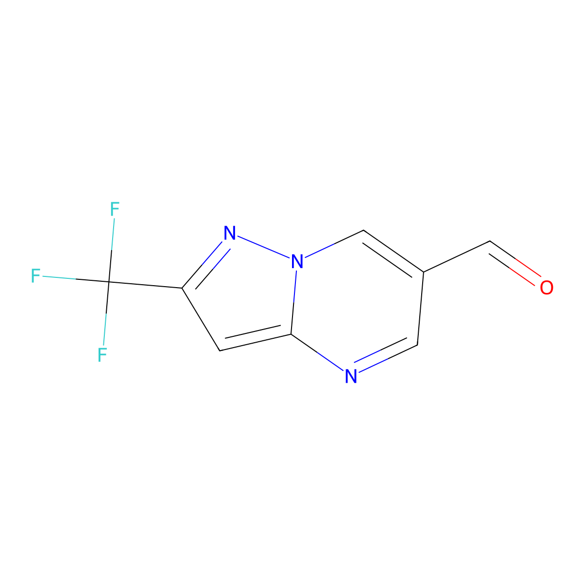 2-(Trifluoromethyl)pyrazolo[1,5-a]pyrimidine-6-carbaldehyde molecular structure, CAS 1211540-66-7
