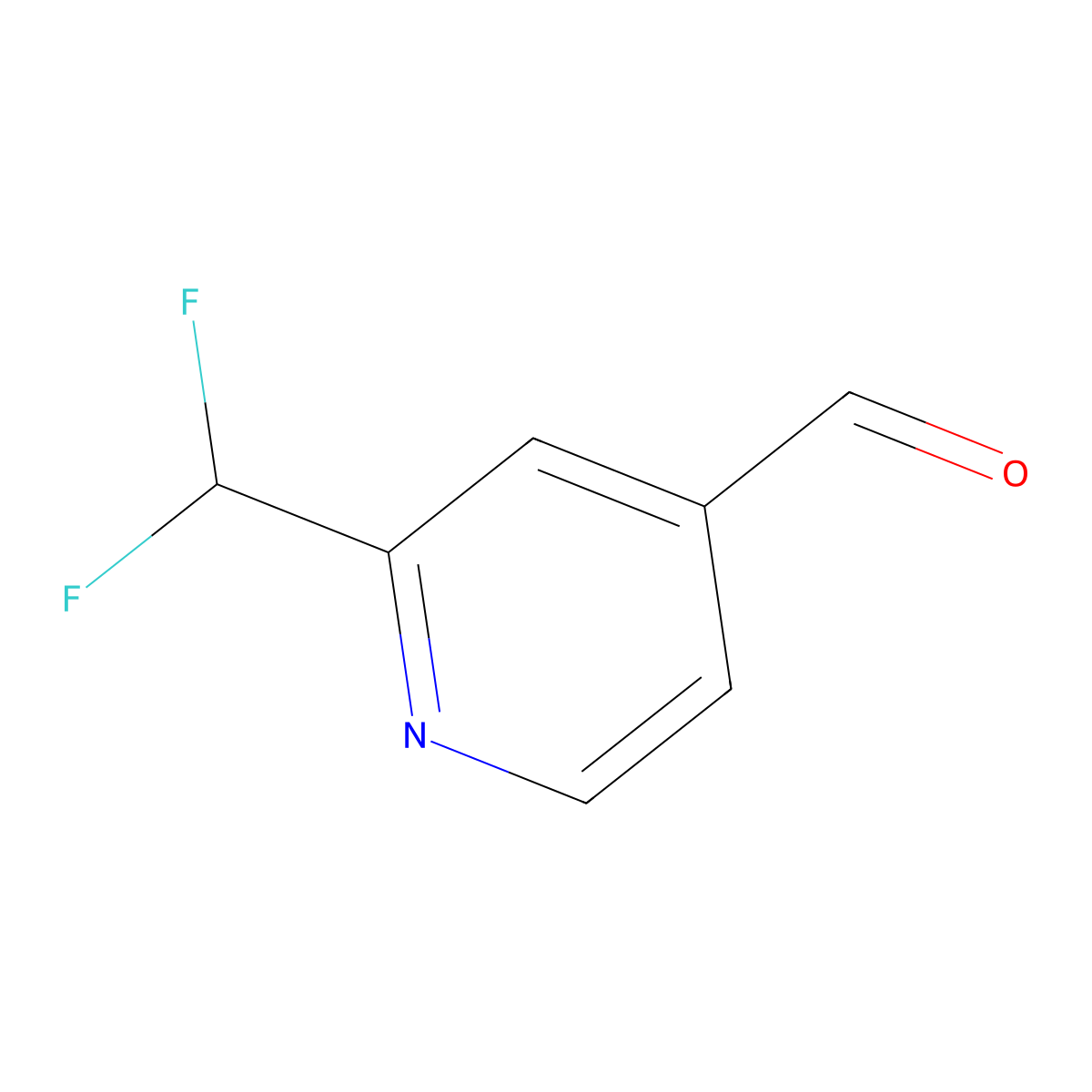 2-(Difluoromethyl)isonicotinaldehyde molecular structure, CAS 1211540-67-8