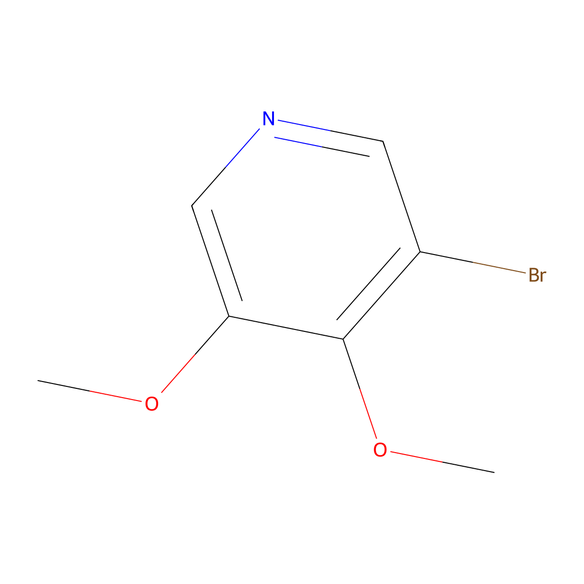 3-Bromo-4,5-dimethoxypyridine molecular structure, CAS 1211540-88-3