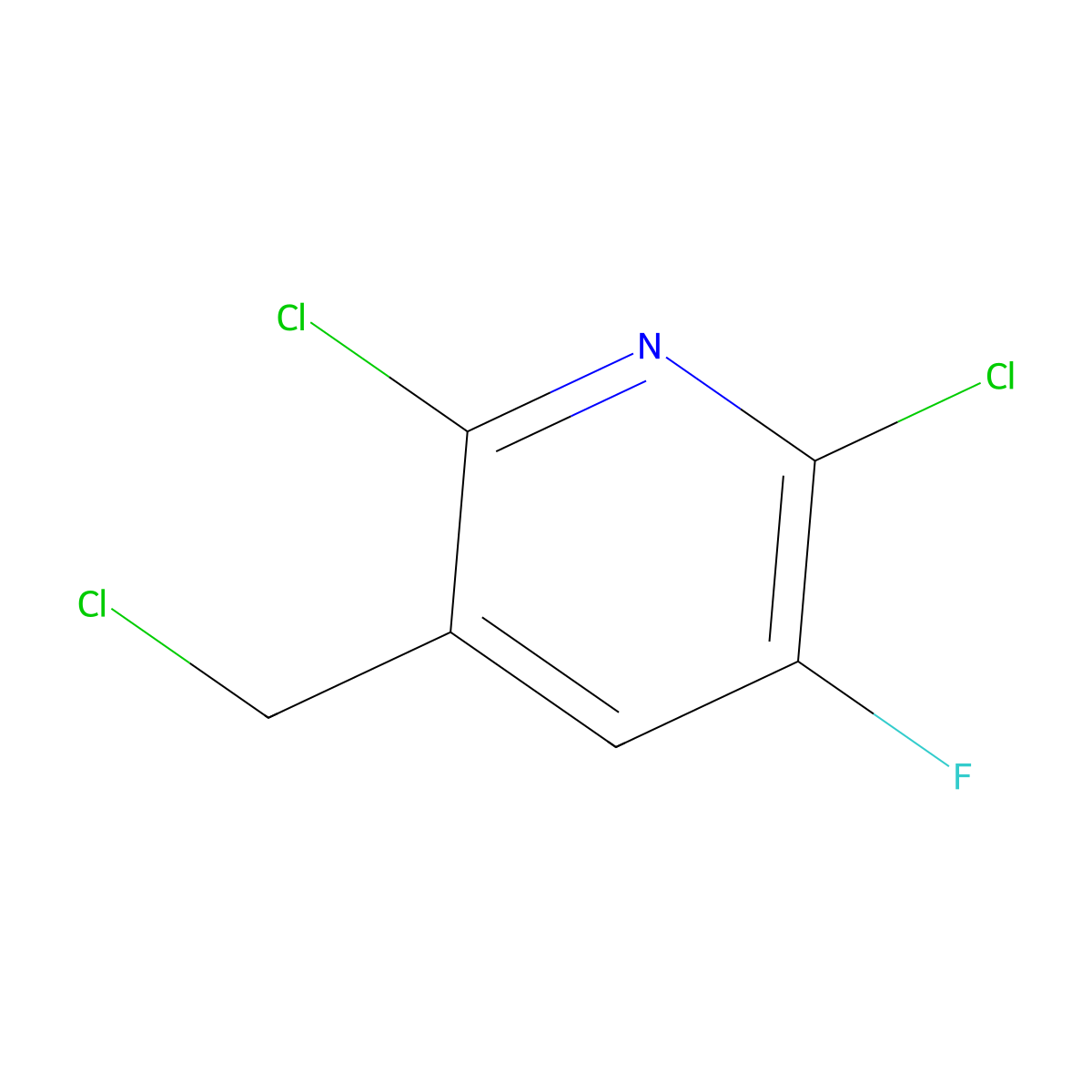 2,6-Dichloro-5-fluoronicotinyl chloride molecular structure, CAS 1211540-90-7